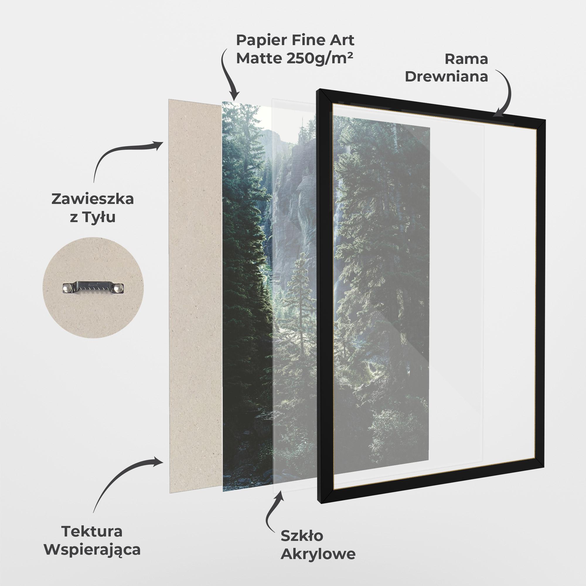 Plakat w Ramie Forest Vibes mockup 1