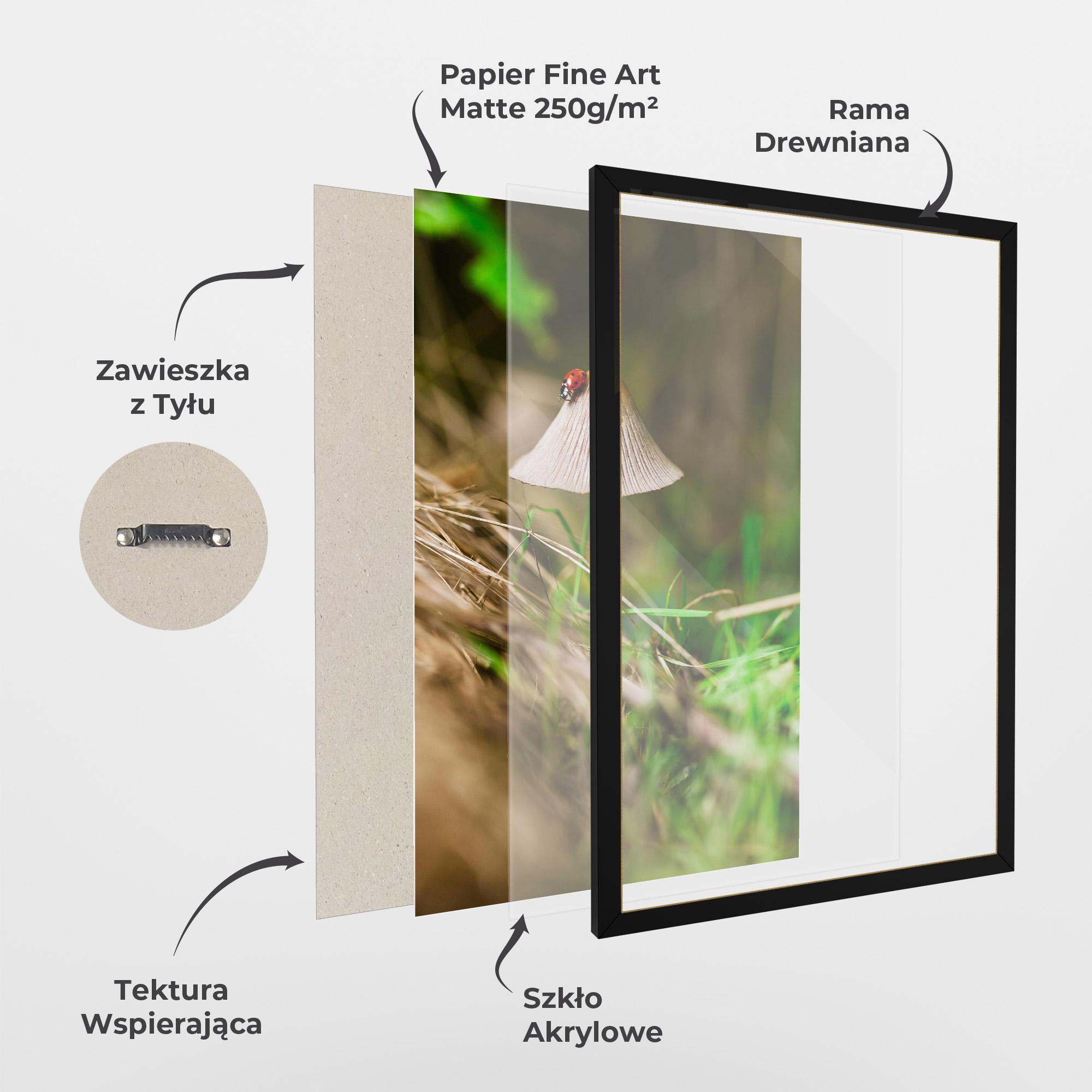 Plakat w Ramie Mushroom Forest mockup 1