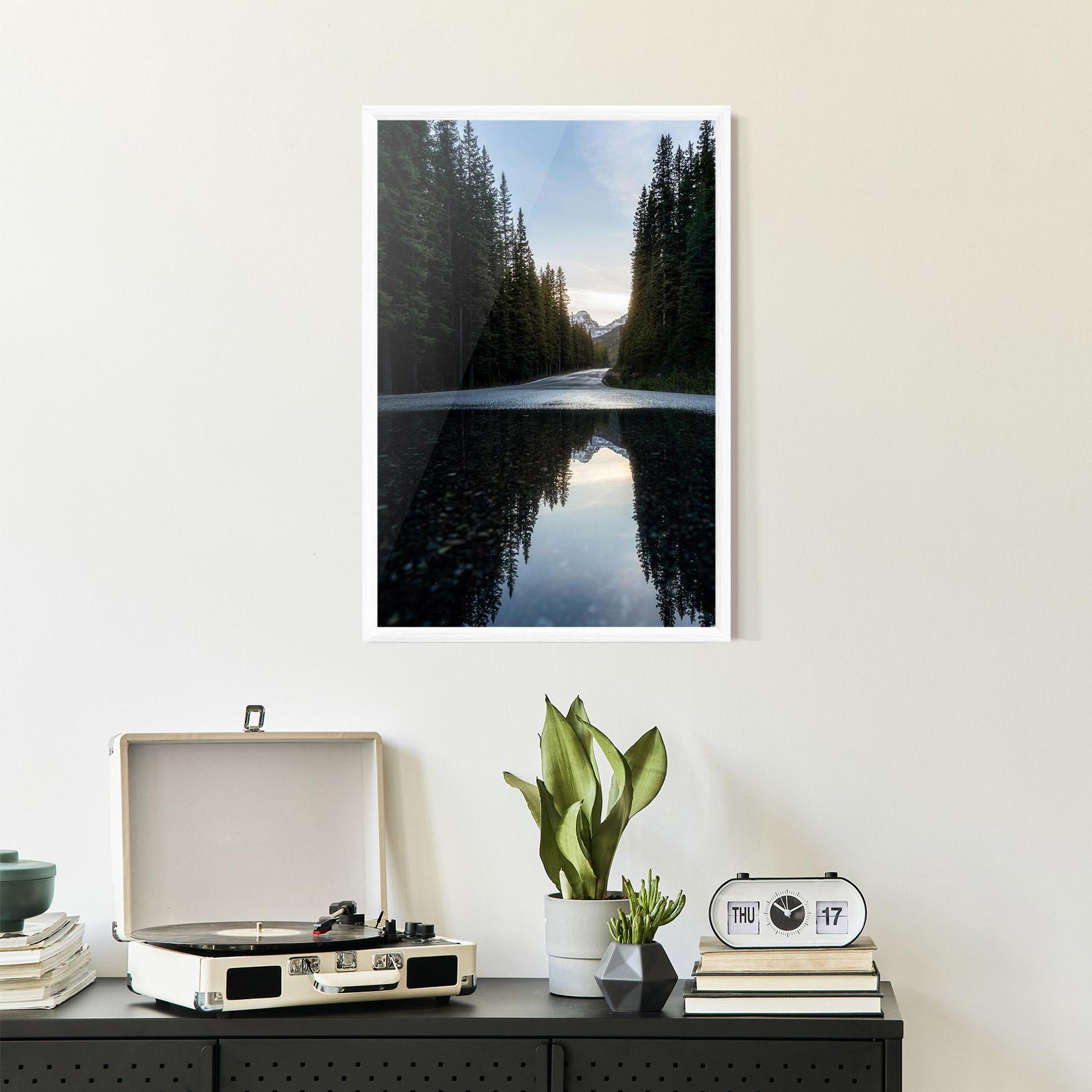 Plakat w Ramie Big Lake Forest mockup 2
