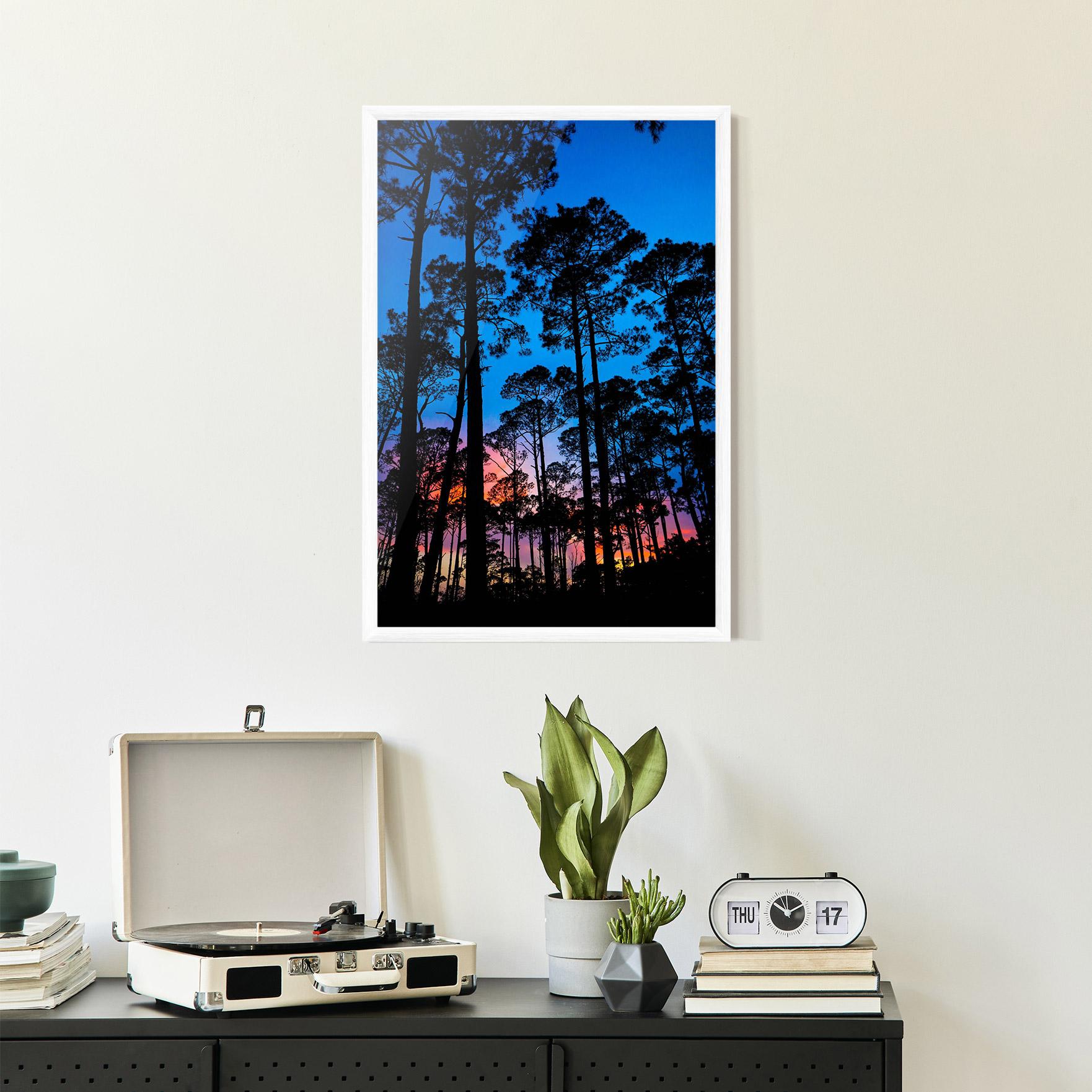 Plakat w Ramie Blue Sky Forest mockup 2