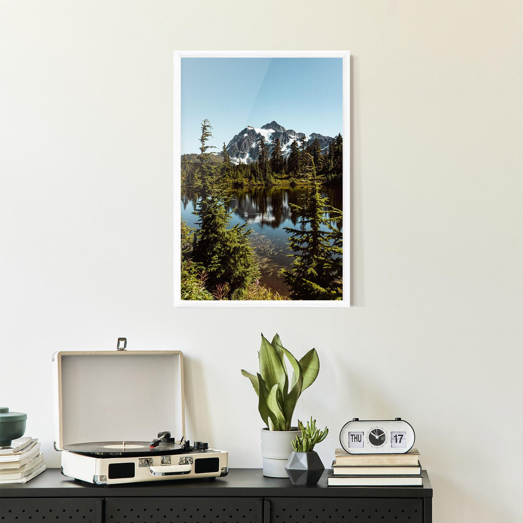 Plakat w Ramie Forest Snow Mountain mockup 2