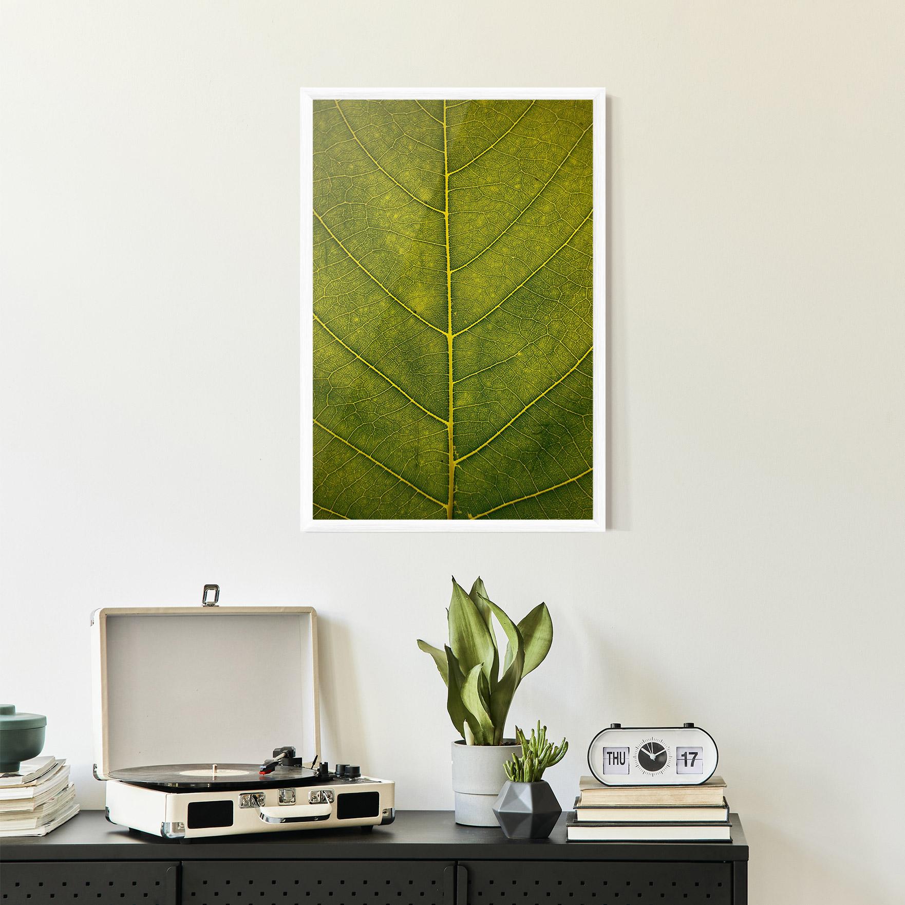 Plakat w Ramie Leaf Closeup Forest mockup 2
