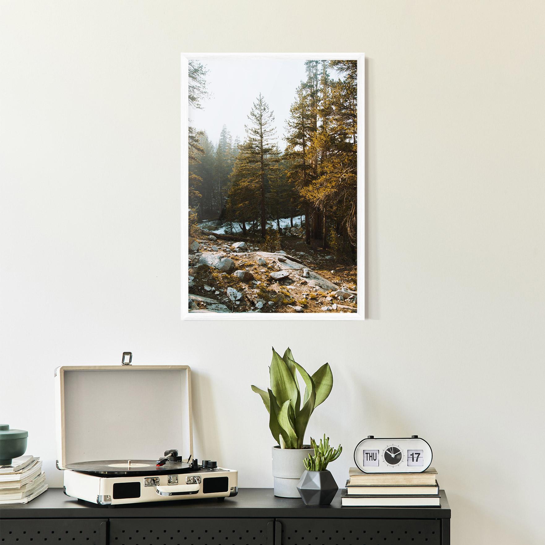 Plakat w Ramie Rock Forest View mockup 2