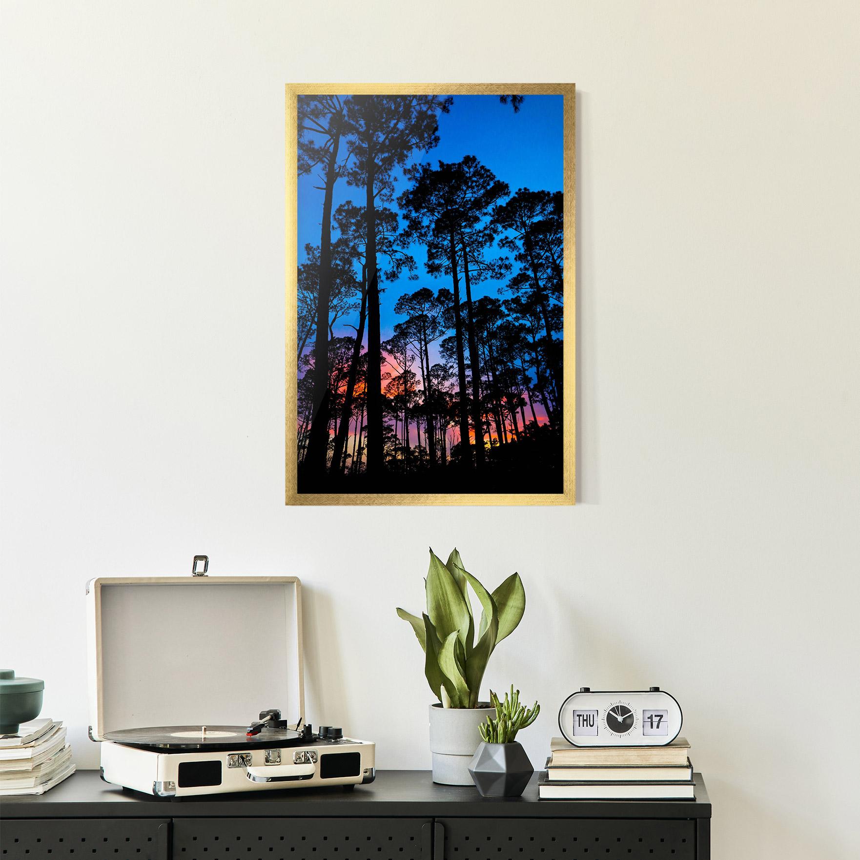 Plakat w Ramie Blue Sky Forest mockup 2