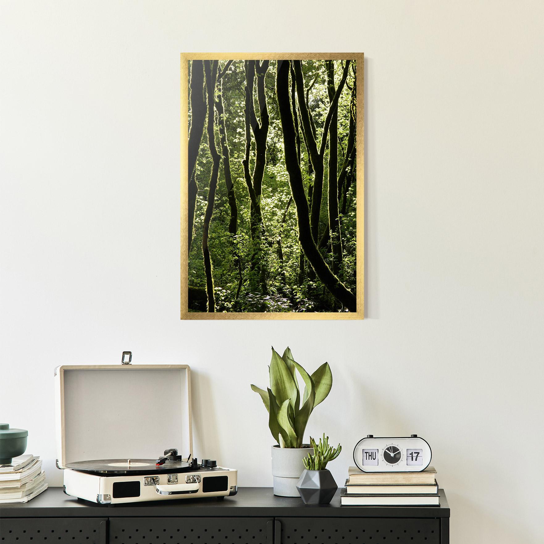 Plakat w Ramie Forest Black Trees mockup 2