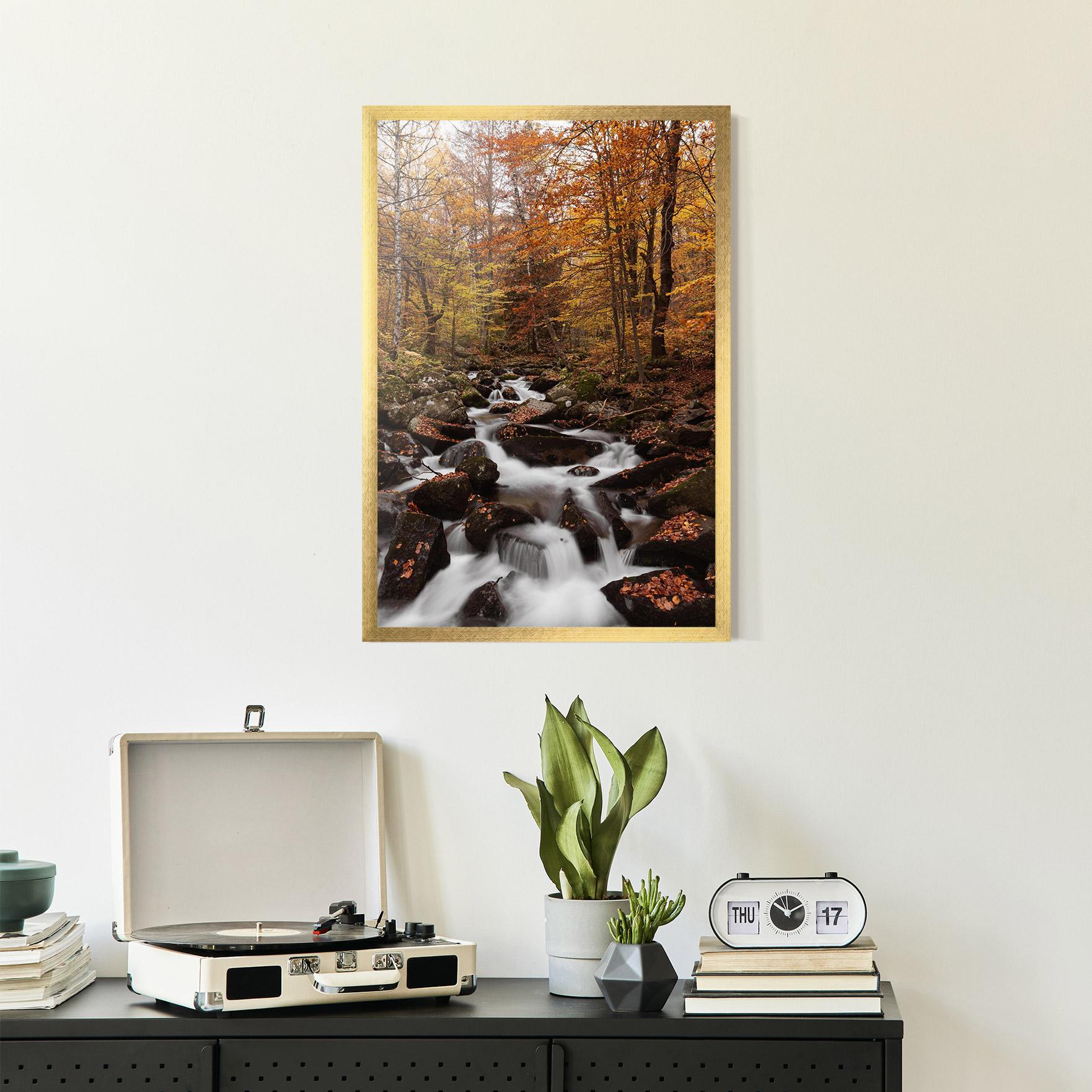 Plakat w Ramie River Forest View mockup 2