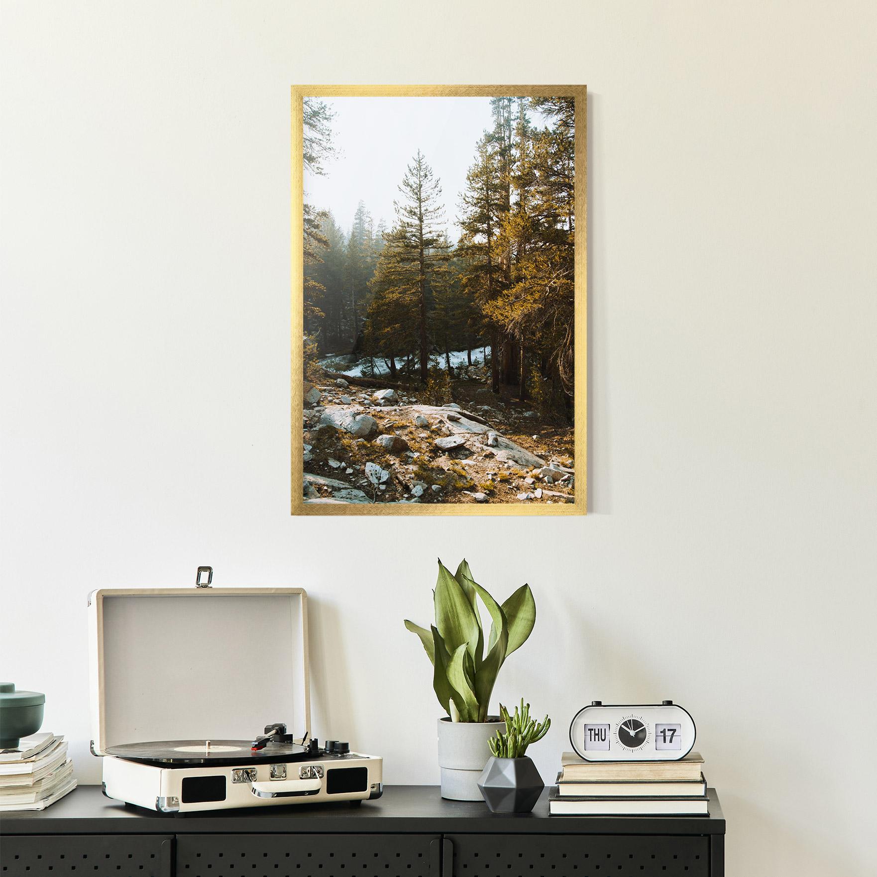 Plakat w Ramie Rock Forest View mockup 2