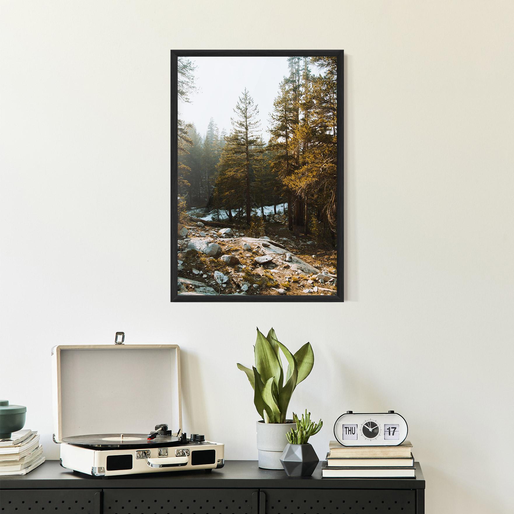 Plakat w Ramie Rock Forest View mockup 2