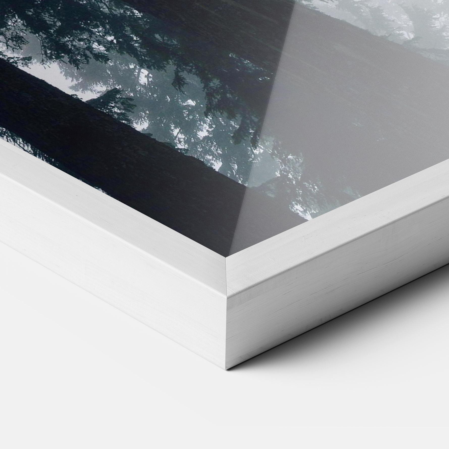 Plakat w Ramie Foggy Big Trees mockup 3