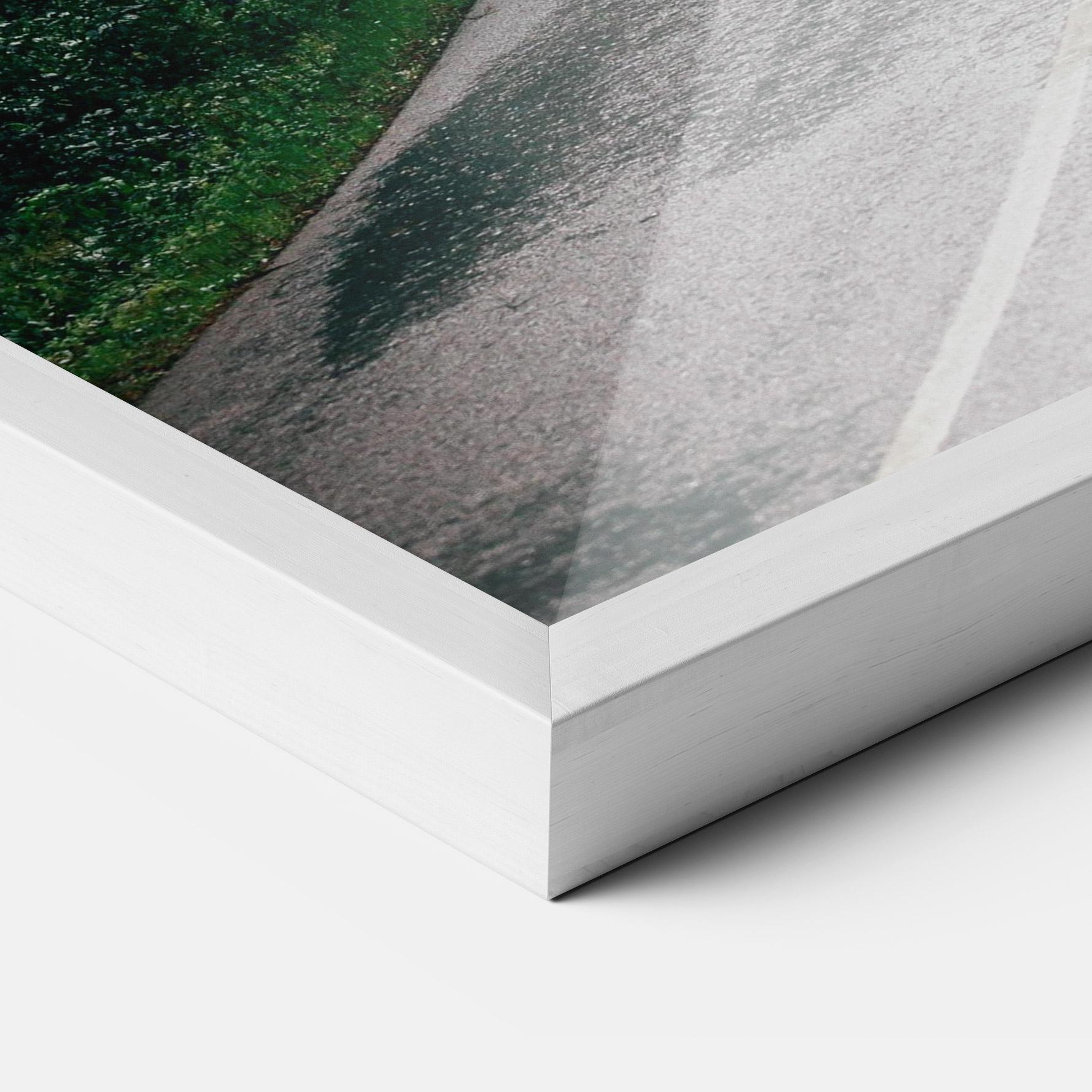 Plakat w Ramie Rainy Road Forest mockup 3