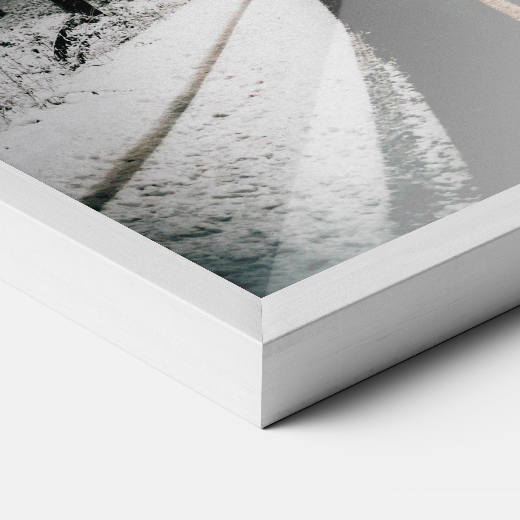 Plakat w Ramie Snow Road Dorest mockup 3