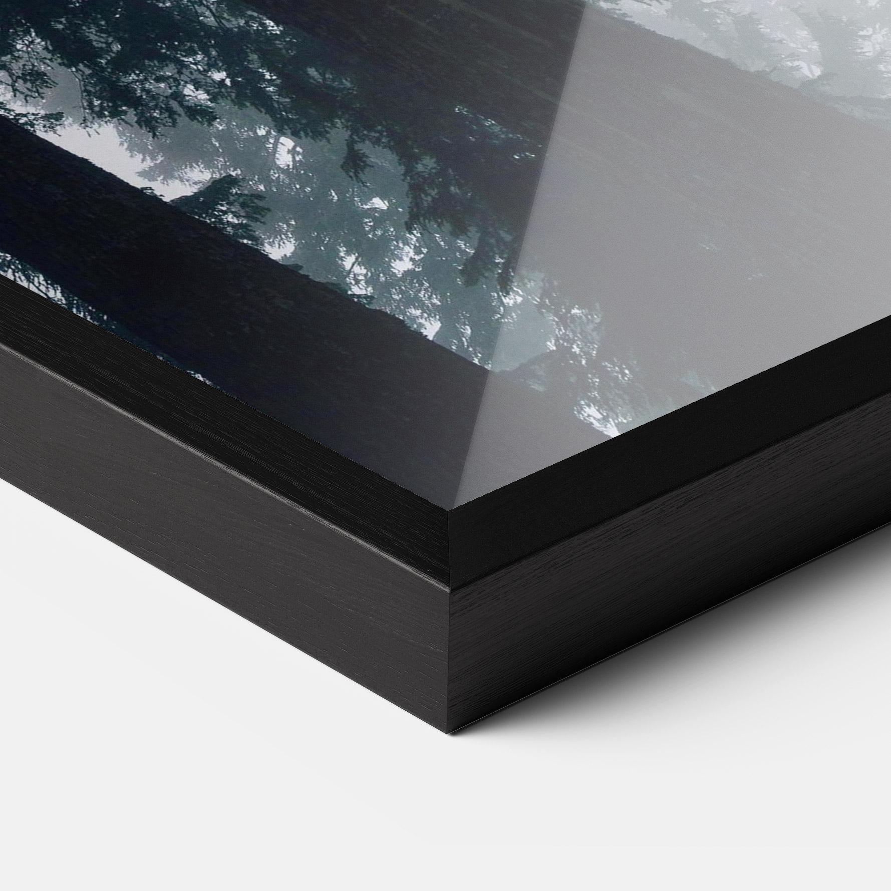 Plakat w Ramie Foggy Big Trees mockup 3