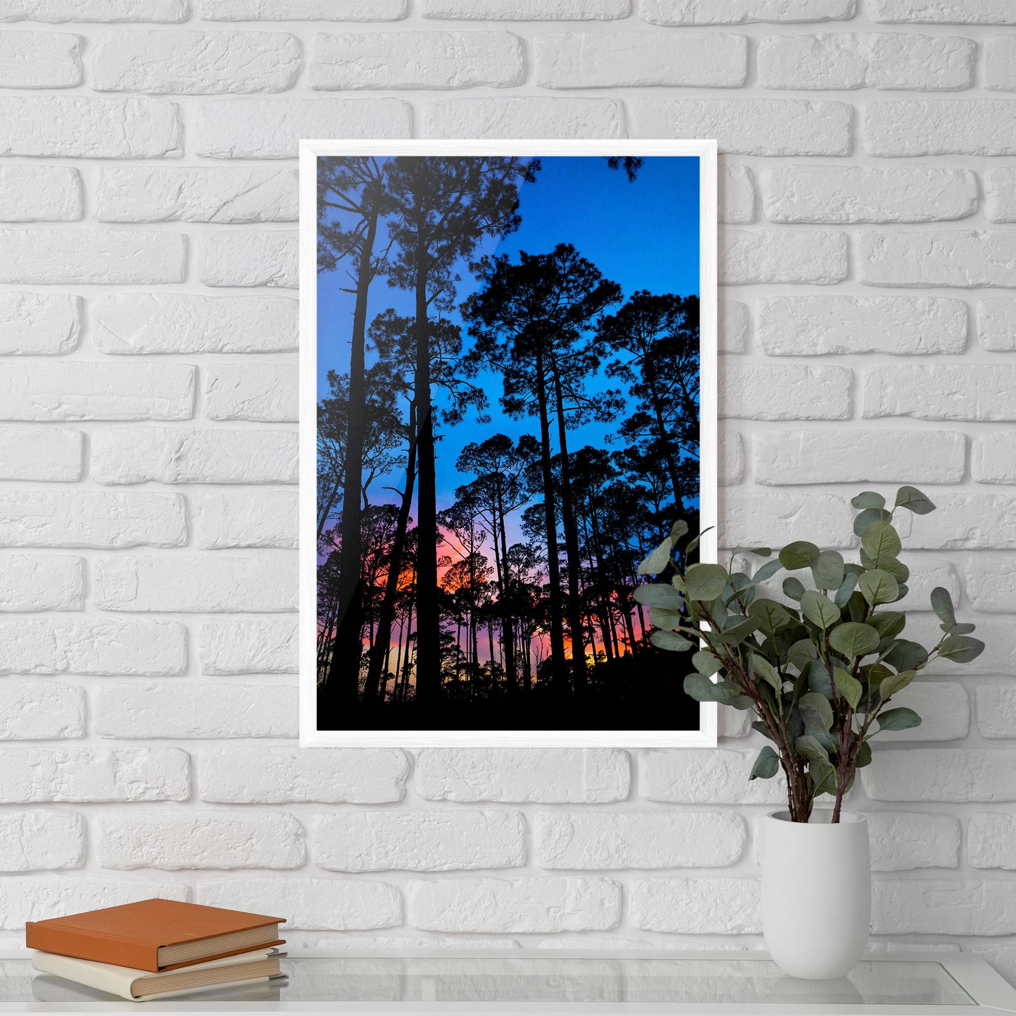 Plakat w Ramie Blue Sky Forest mockup 5