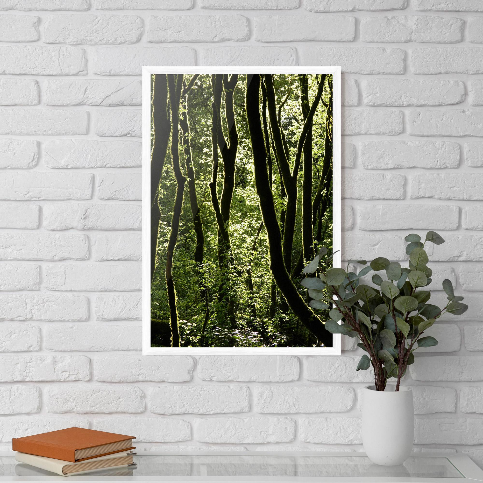Plakat w Ramie Forest Black Trees mockup 5