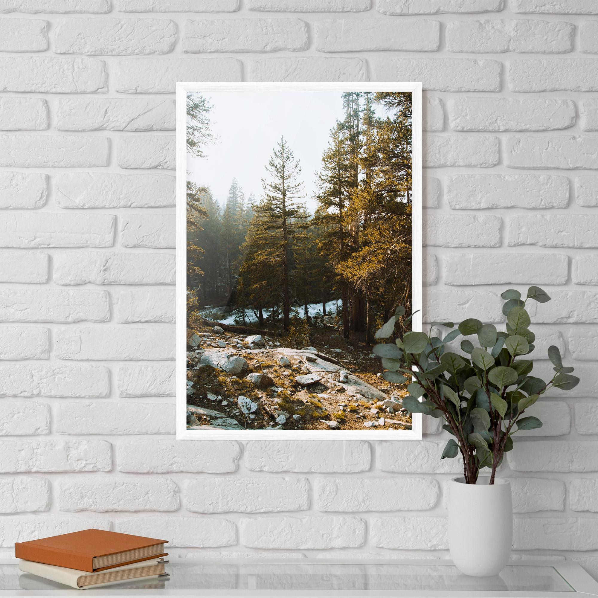 Plakat w Ramie Rock Forest View mockup 5