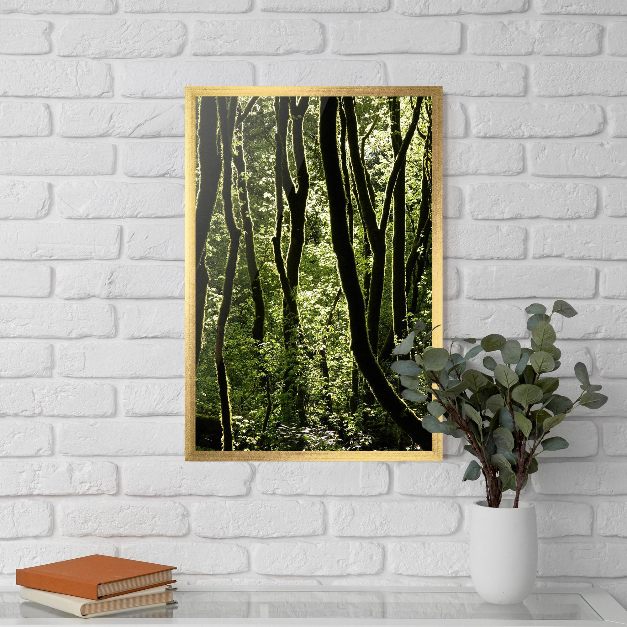Plakat w Ramie Forest Black Trees mockup 5