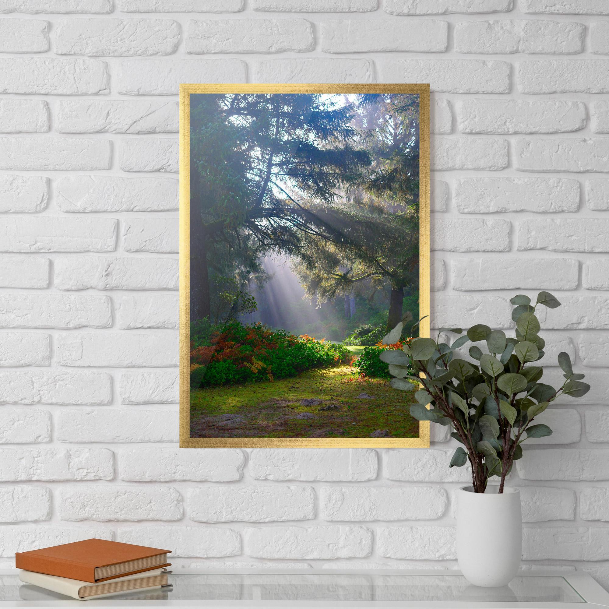 Plakat w Ramie Forest Light mockup 5
