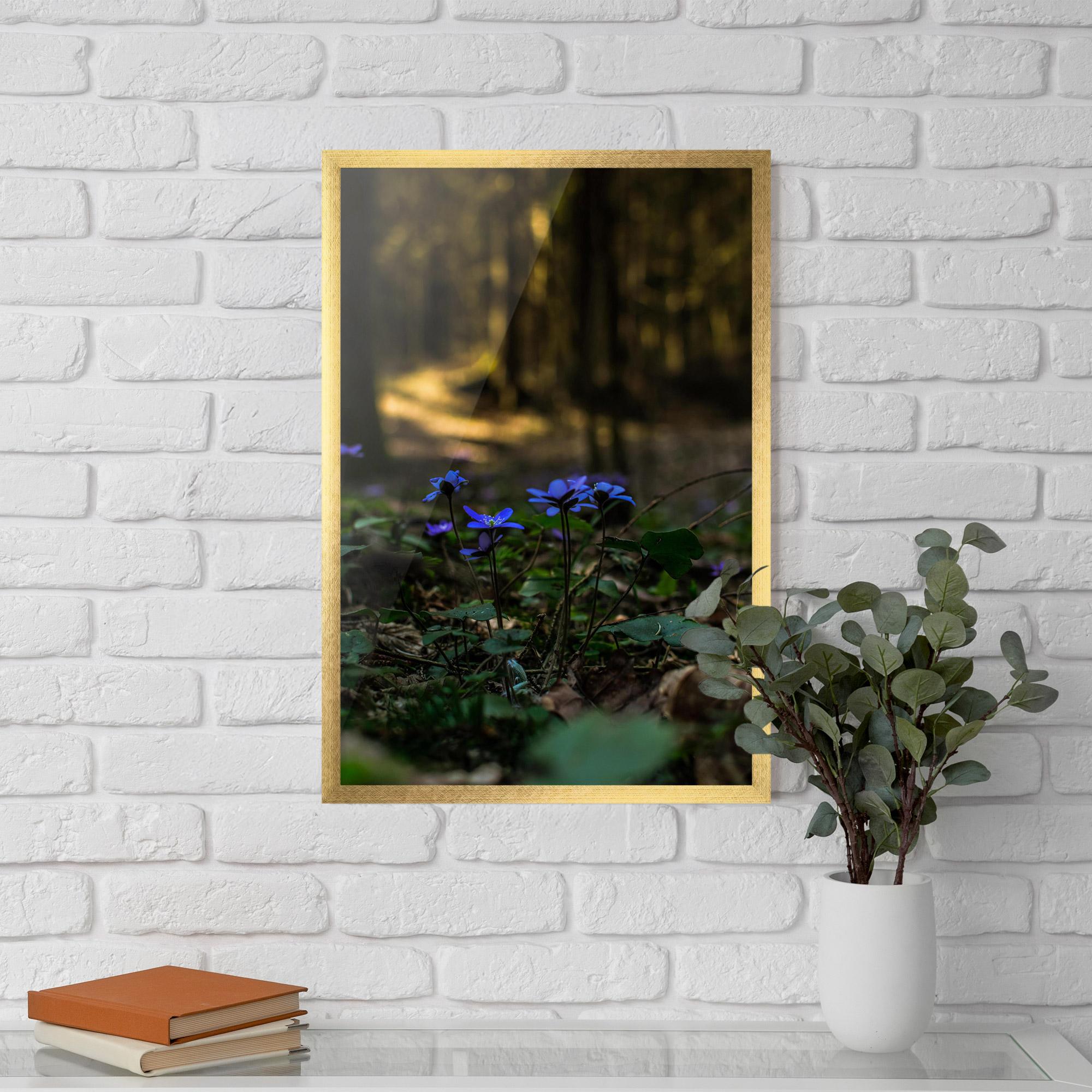 Plakat w Ramie Purple Flower Forest mockup 5