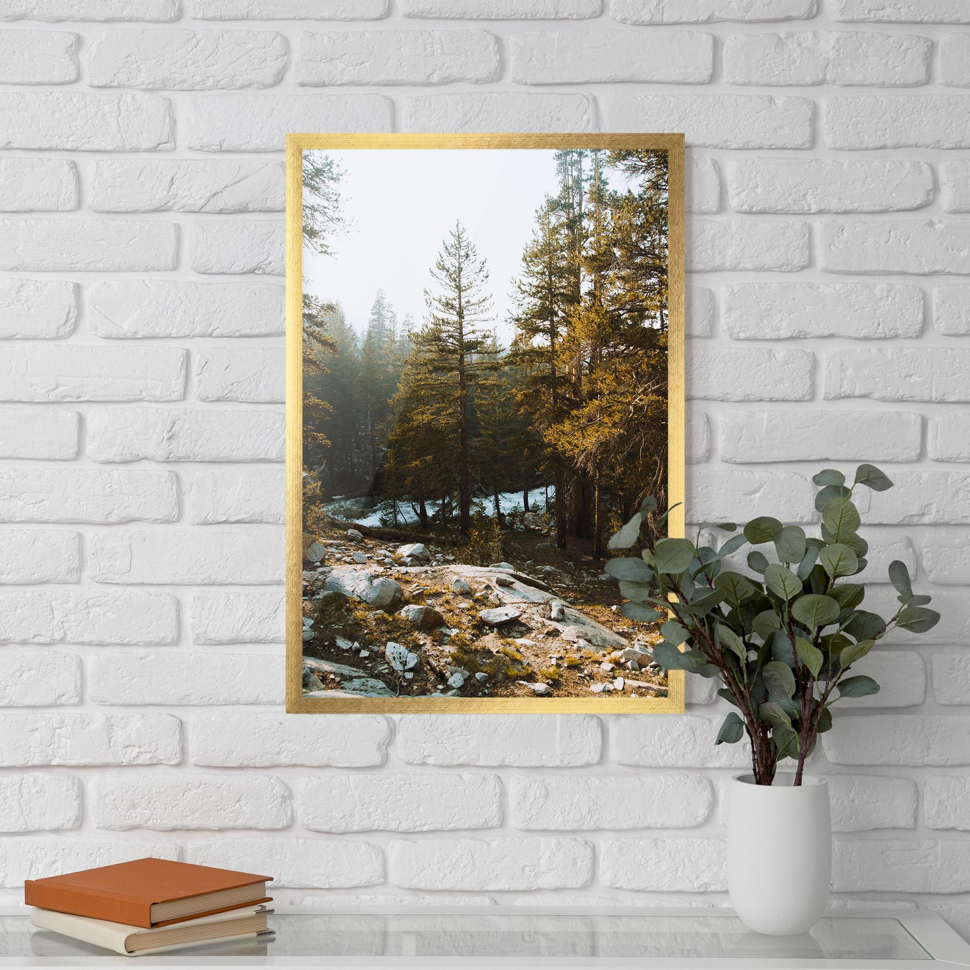 Plakat w Ramie Rock Forest View mockup 5