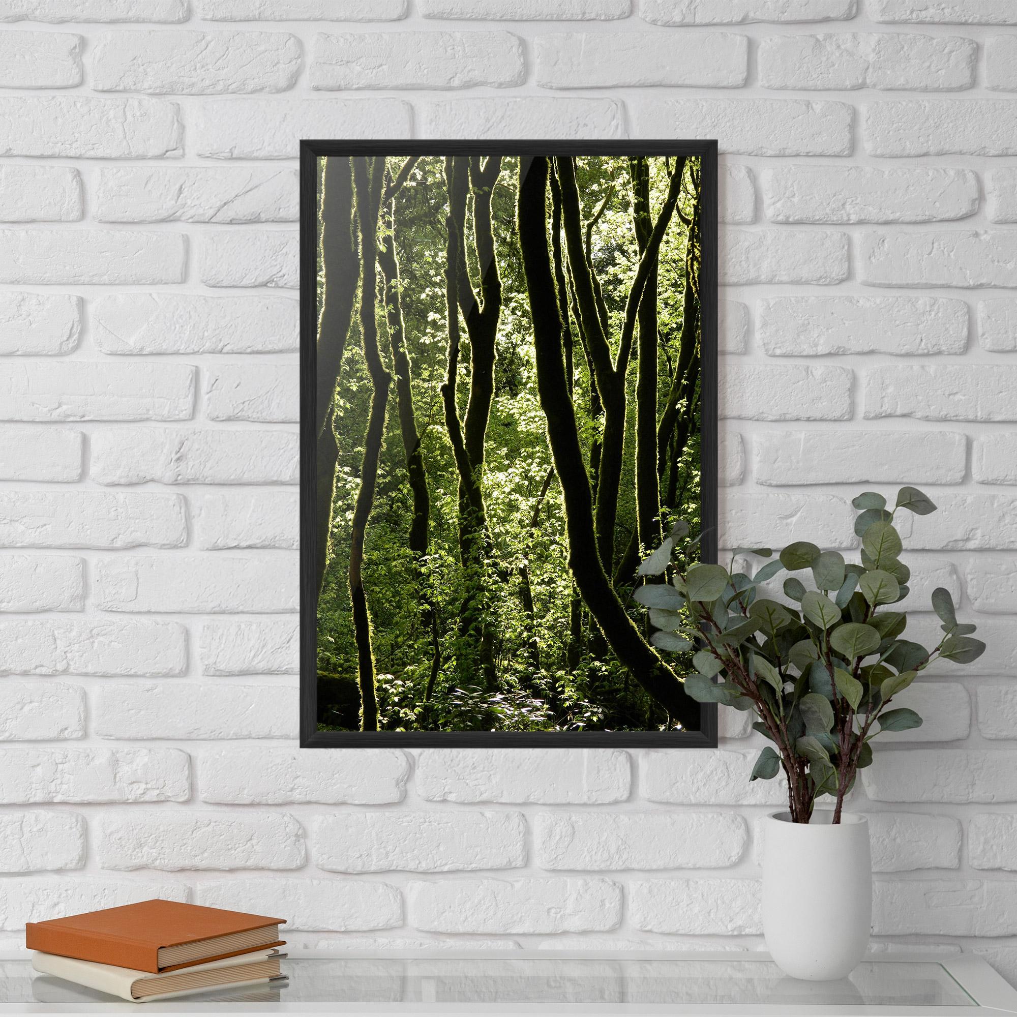 Plakat w Ramie Forest Black Trees mockup 5