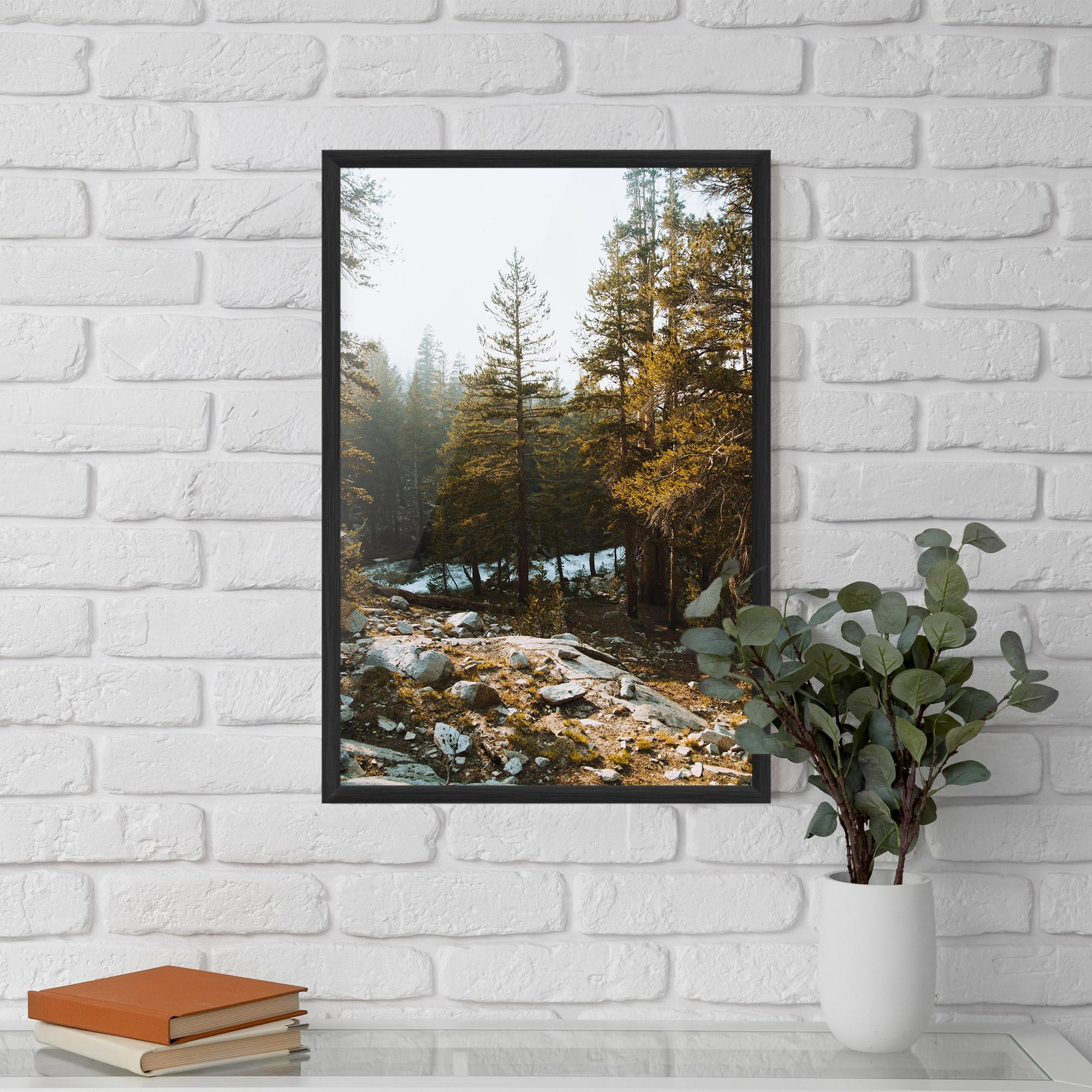 Plakat w Ramie Rock Forest View mockup 5
