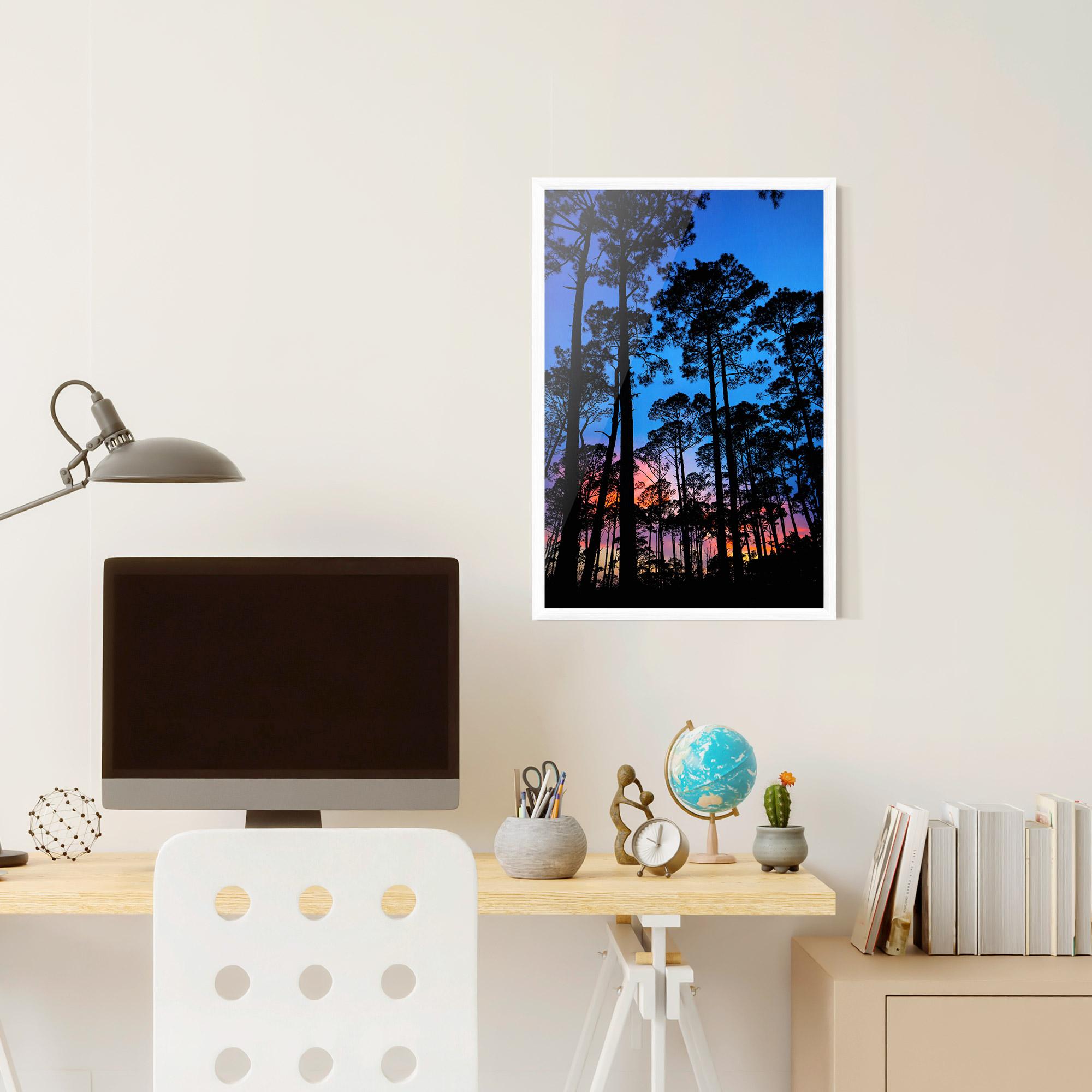 Plakat w Ramie Blue Sky Forest mockup 6