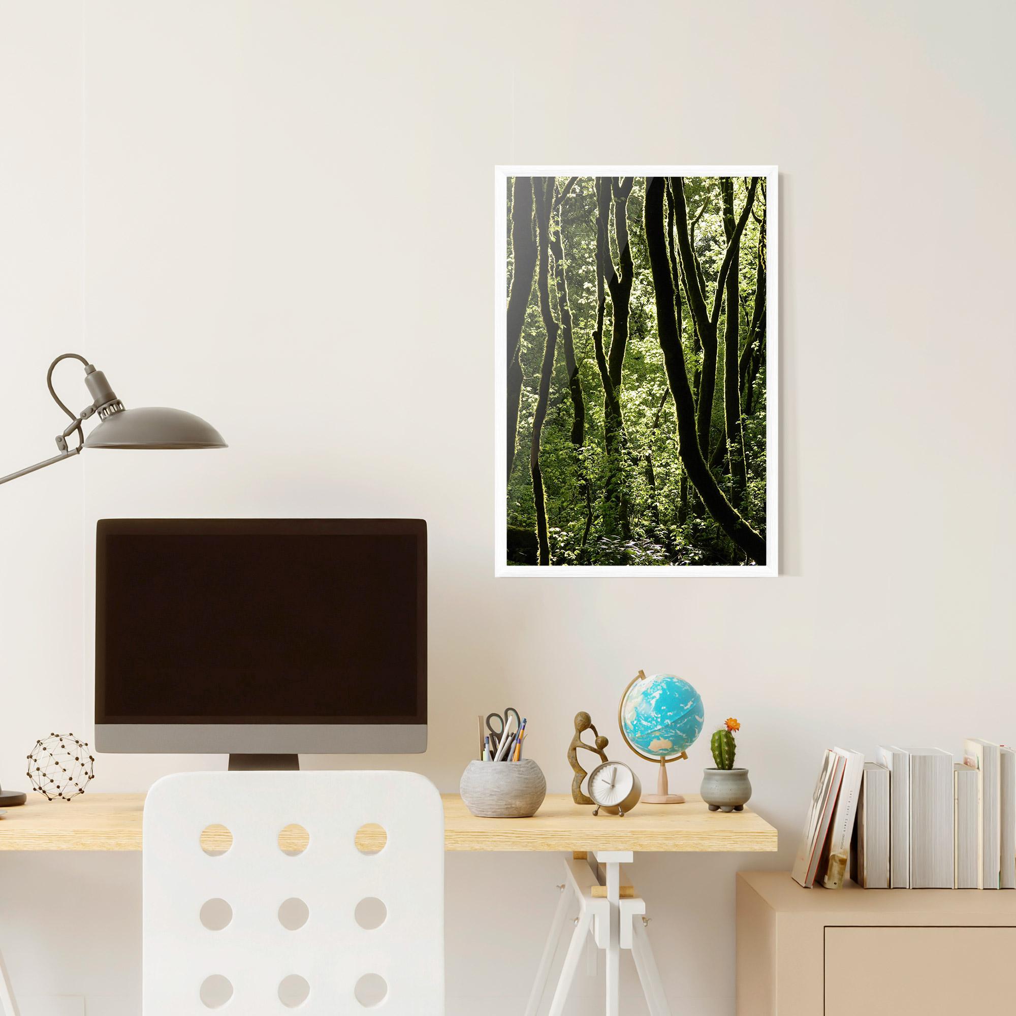 Plakat w Ramie Forest Black Trees mockup 6