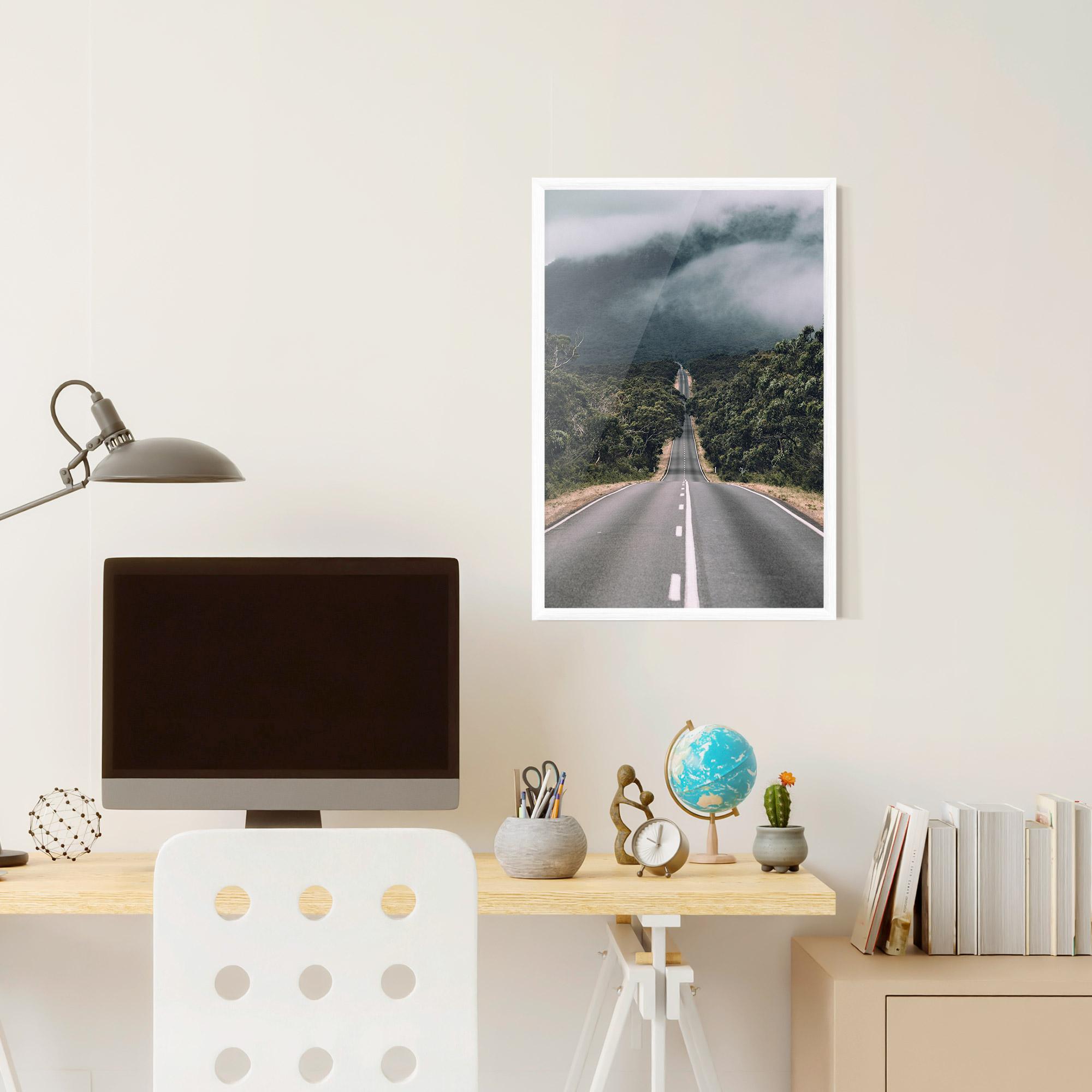 Plakat w Ramie Forest Driving Road mockup 6