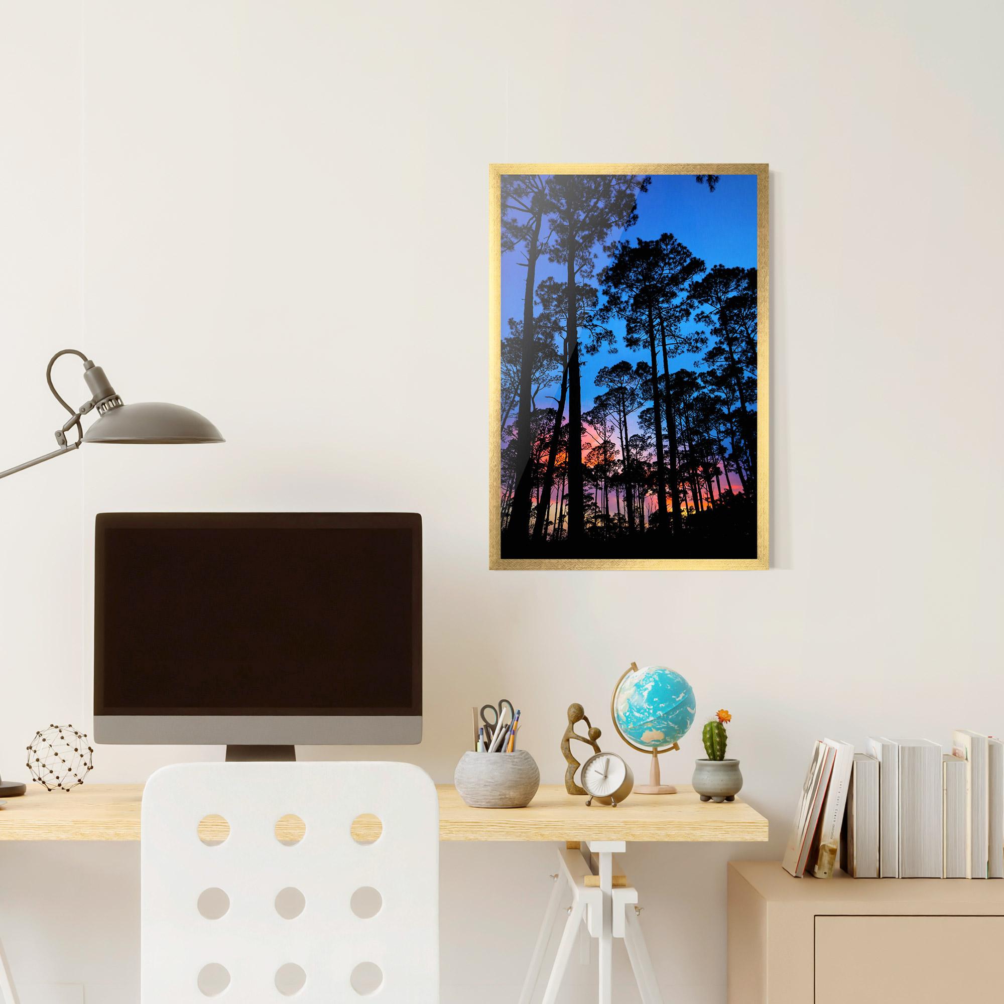 Plakat w Ramie Blue Sky Forest mockup 6