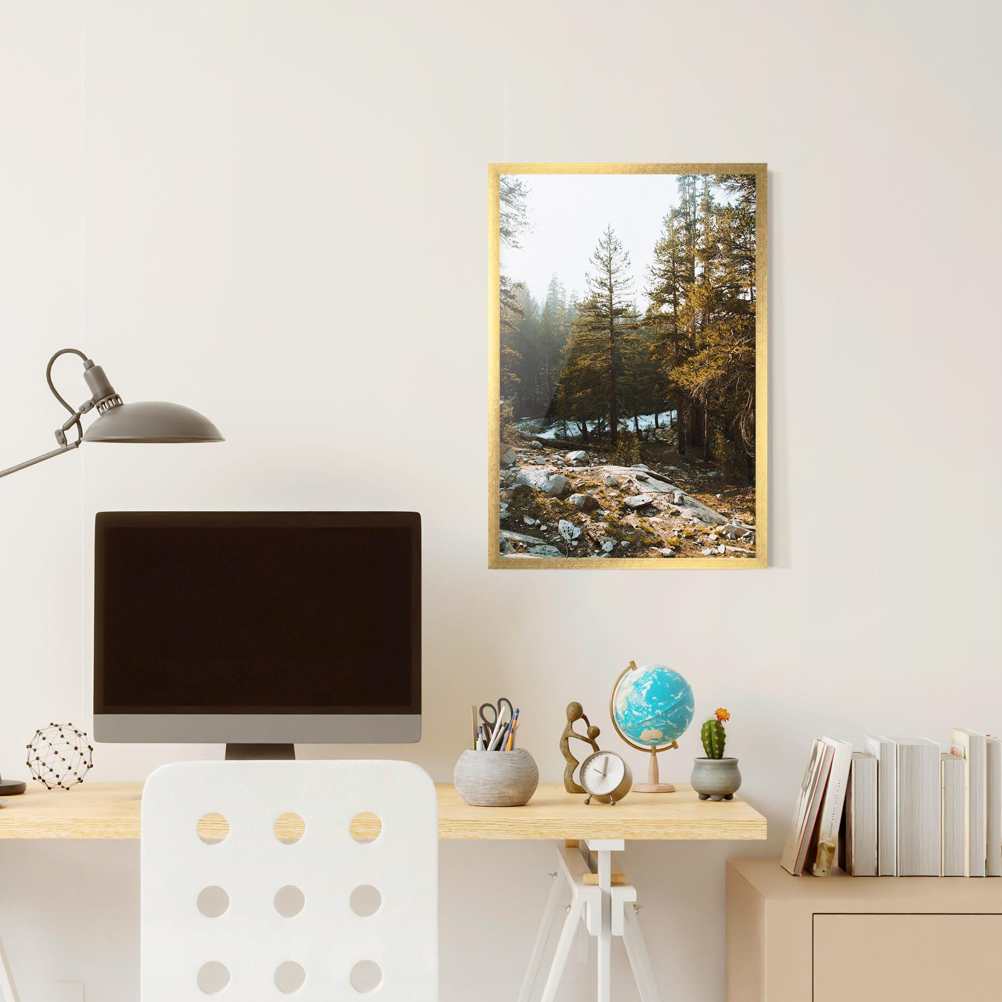 Plakat w Ramie Rock Forest View mockup 6