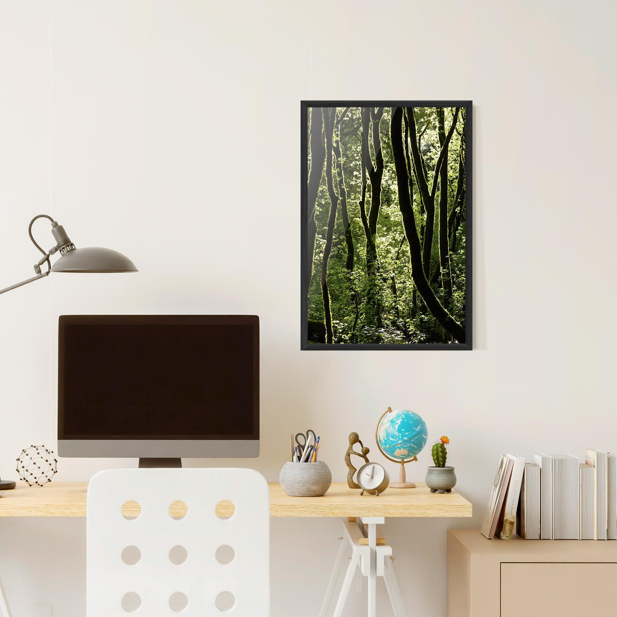 Plakat w Ramie Forest Black Trees mockup 6
