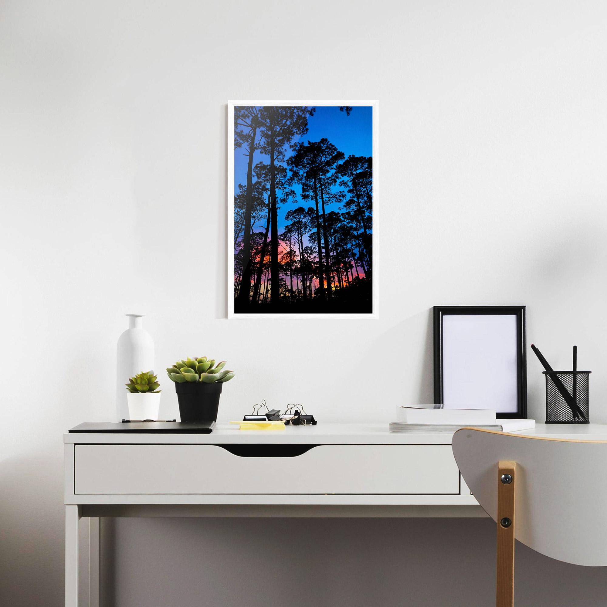 Plakat w Ramie Blue Sky Forest mockup 7