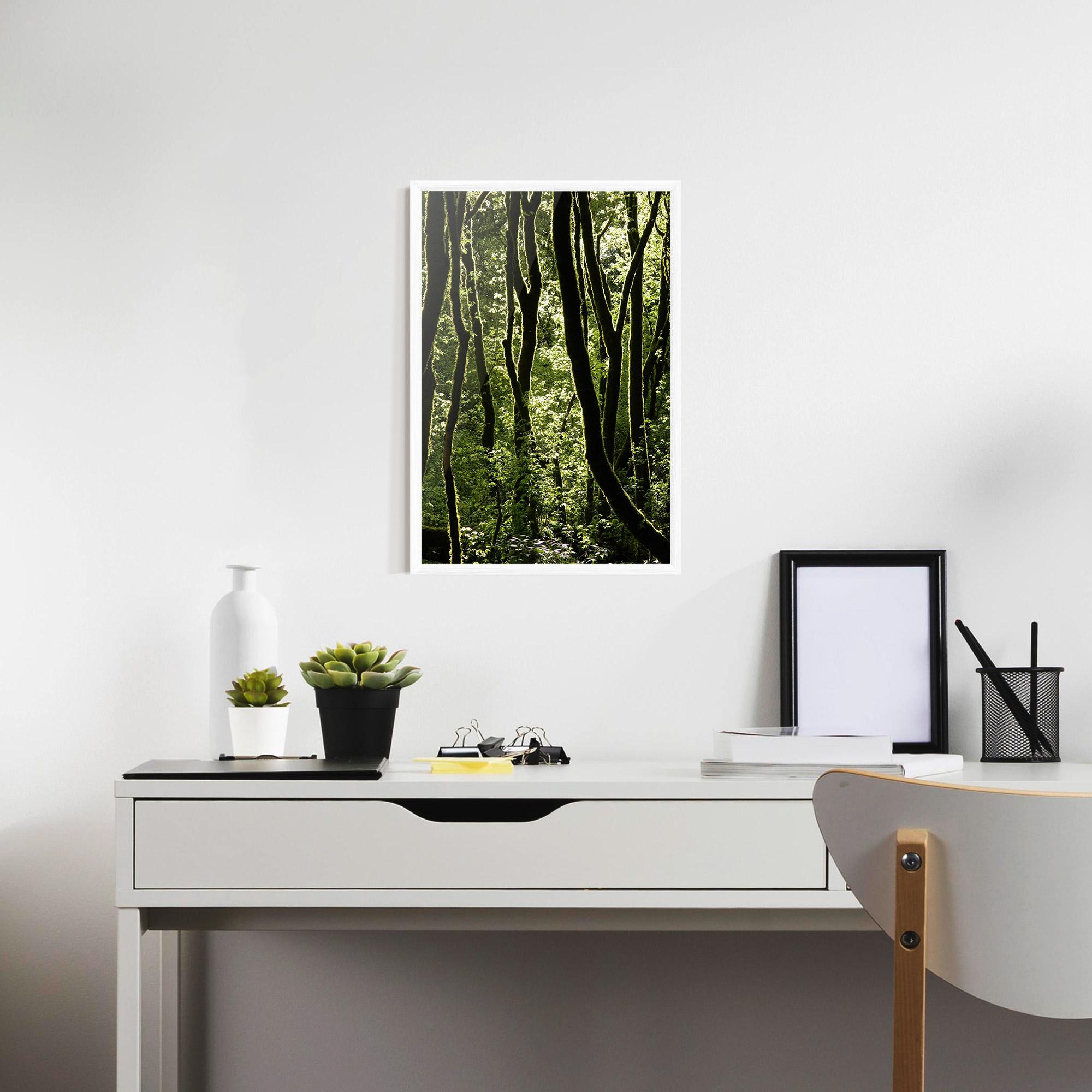 Plakat w Ramie Forest Black Trees mockup 7