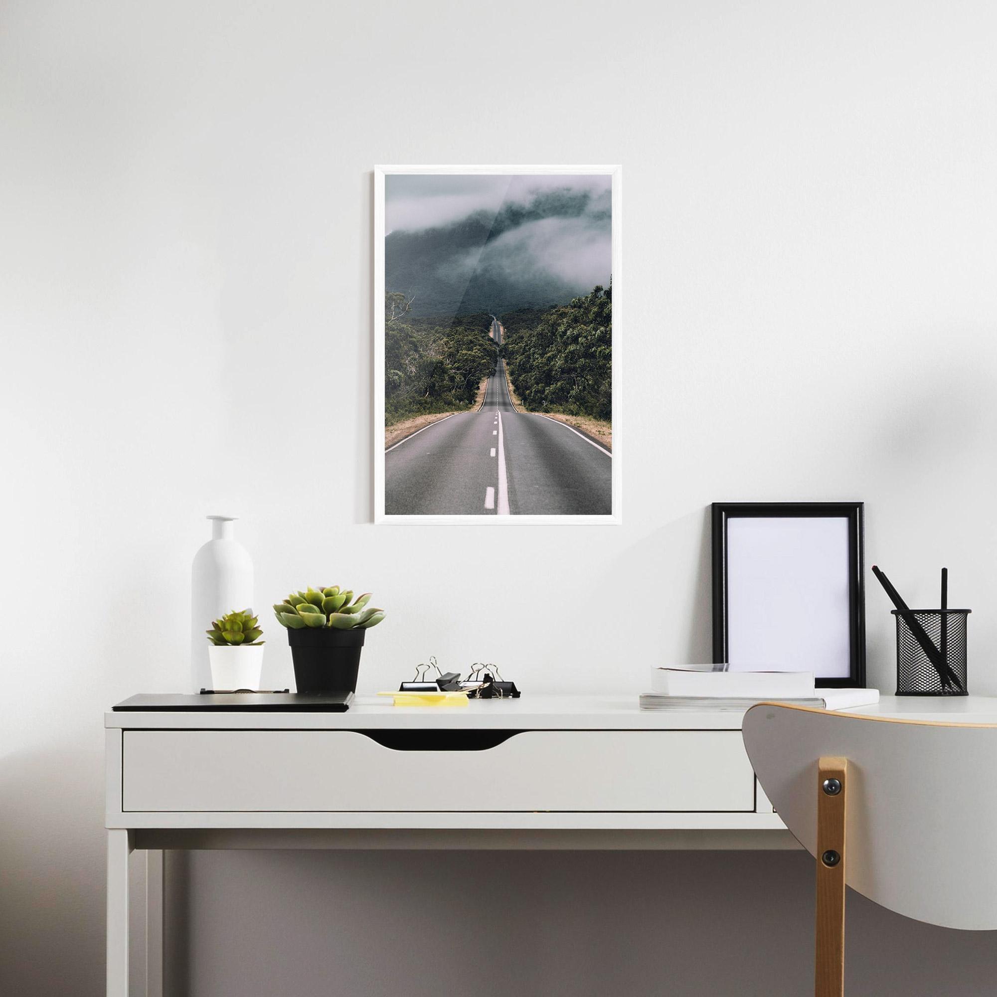 Plakat w Ramie Forest Driving Road mockup 7