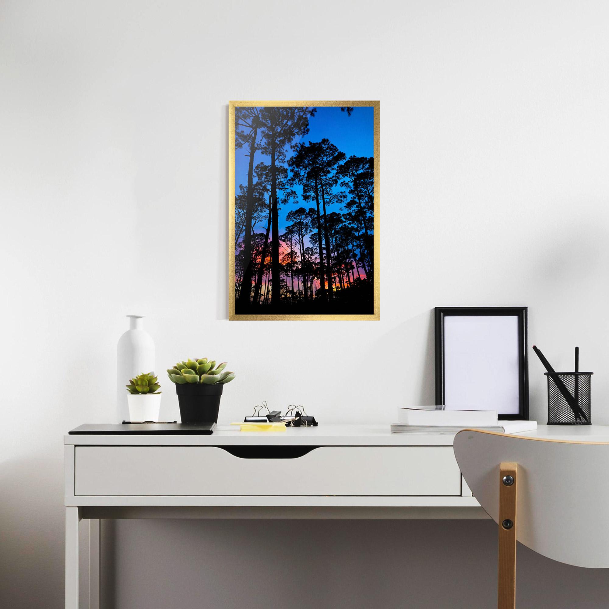 Plakat w Ramie Blue Sky Forest mockup 7