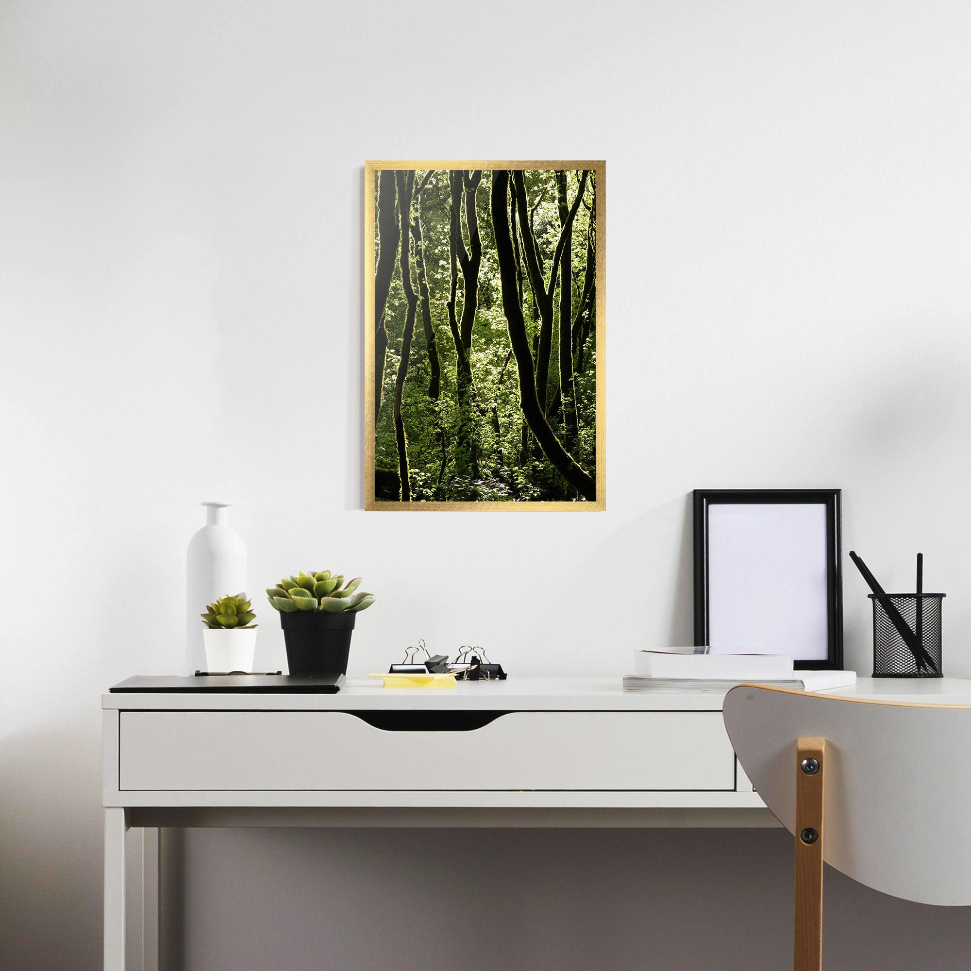 Plakat w Ramie Forest Black Trees mockup 7