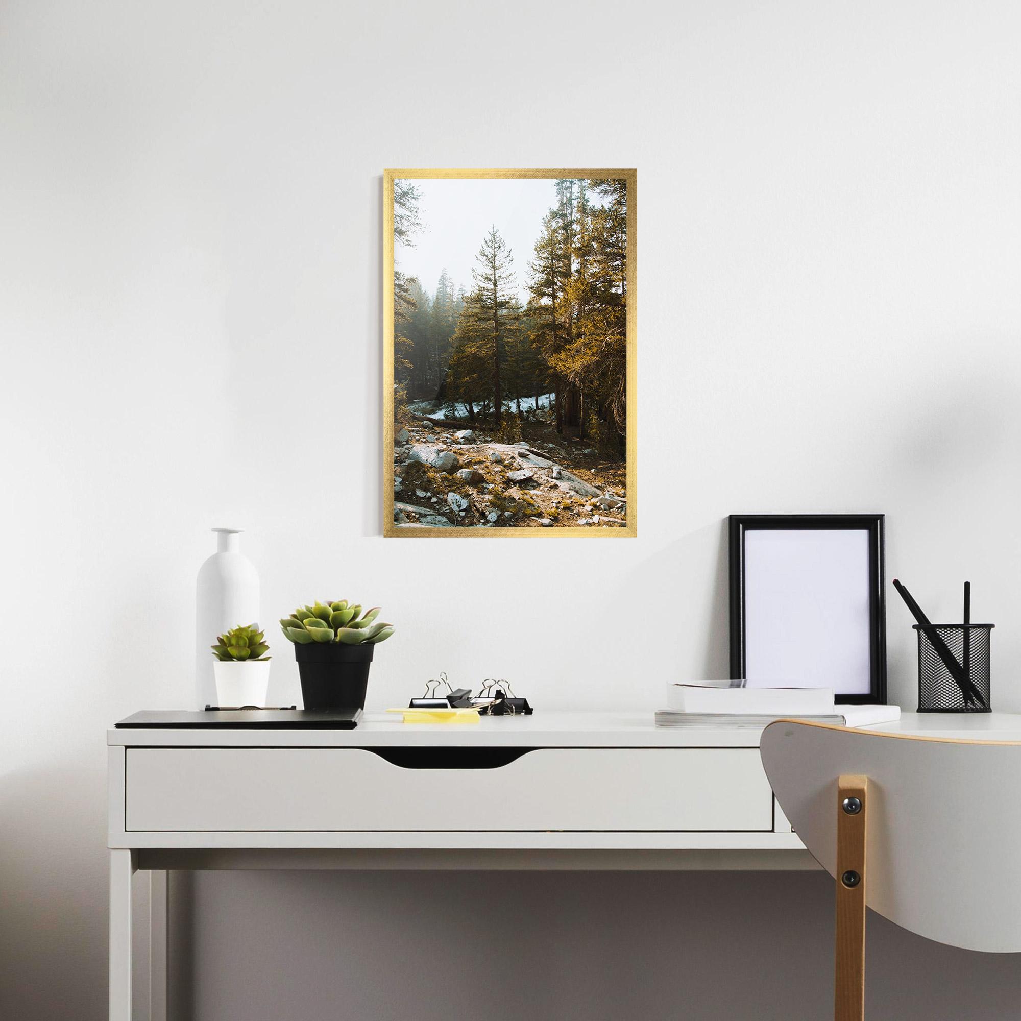 Plakat w Ramie Rock Forest View mockup 7