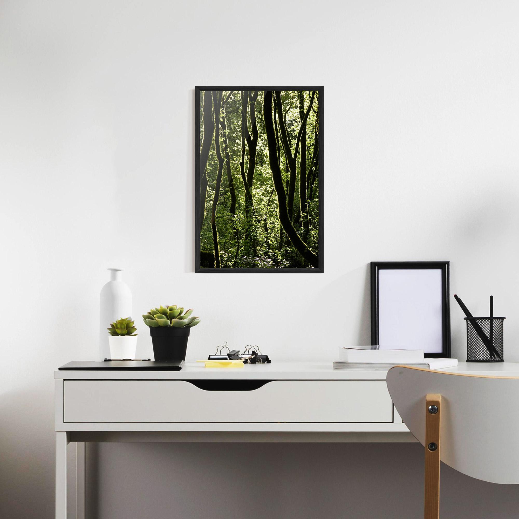 Plakat w Ramie Forest Black Trees mockup 7