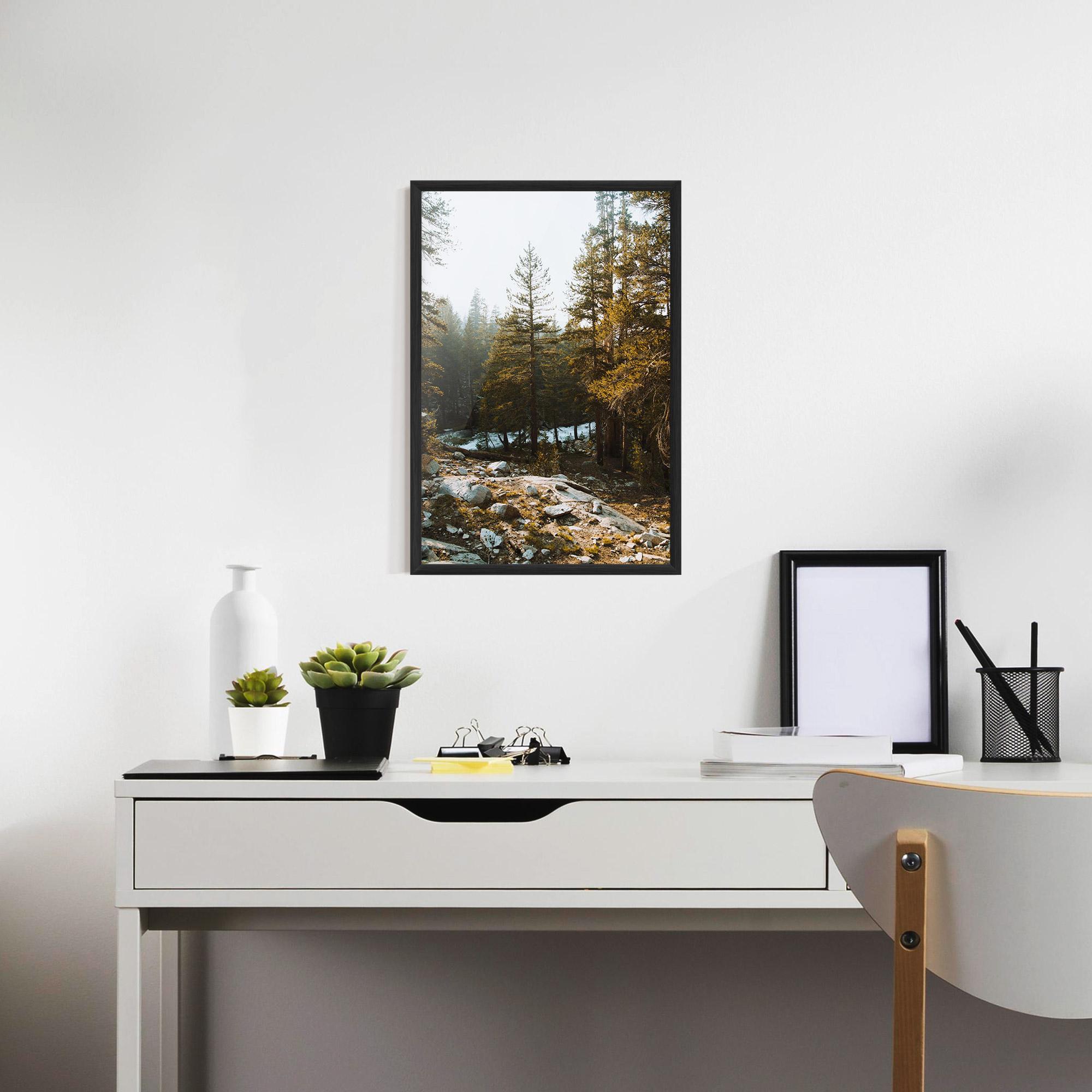 Plakat w Ramie Rock Forest View mockup 7
