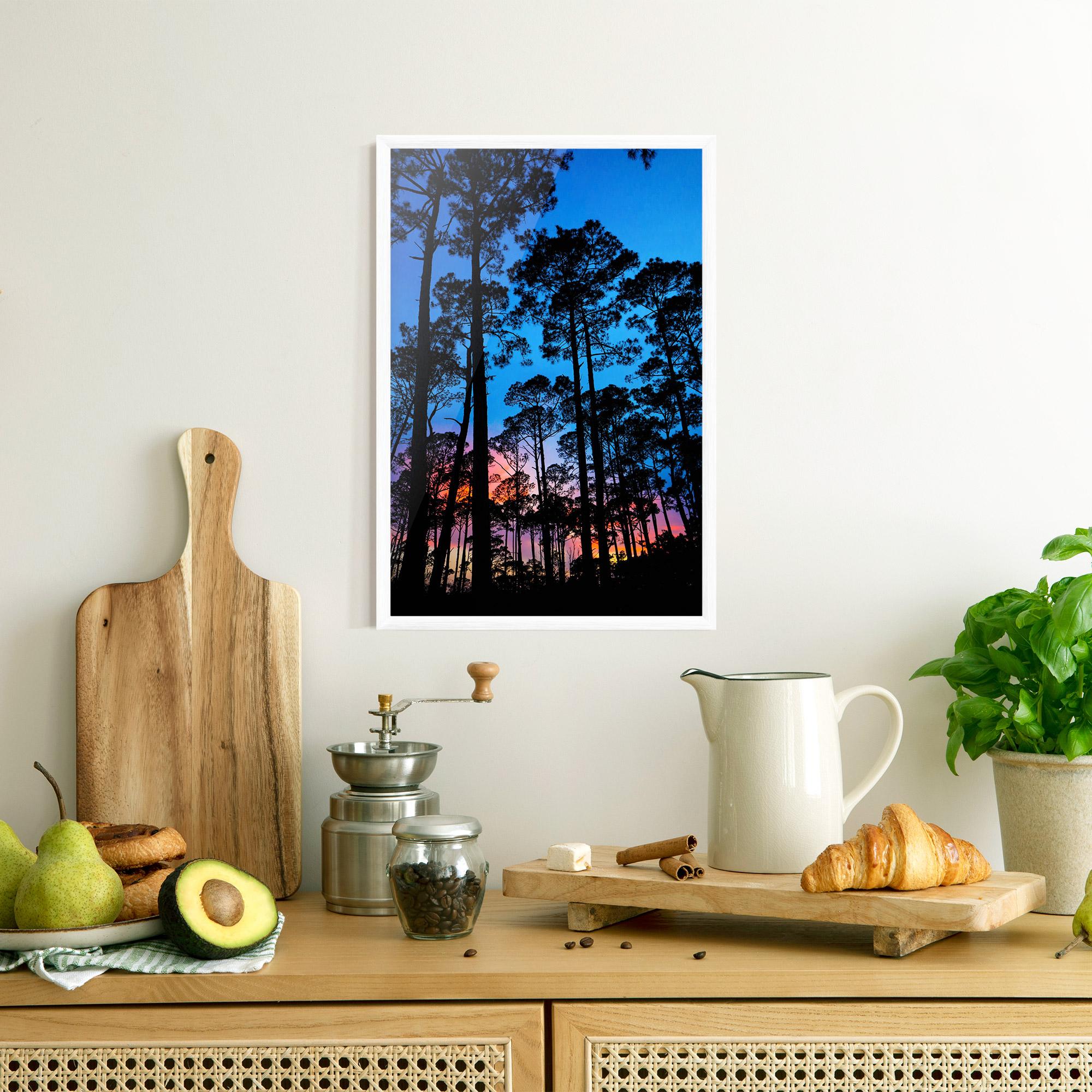 Plakat w Ramie Blue Sky Forest mockup 8