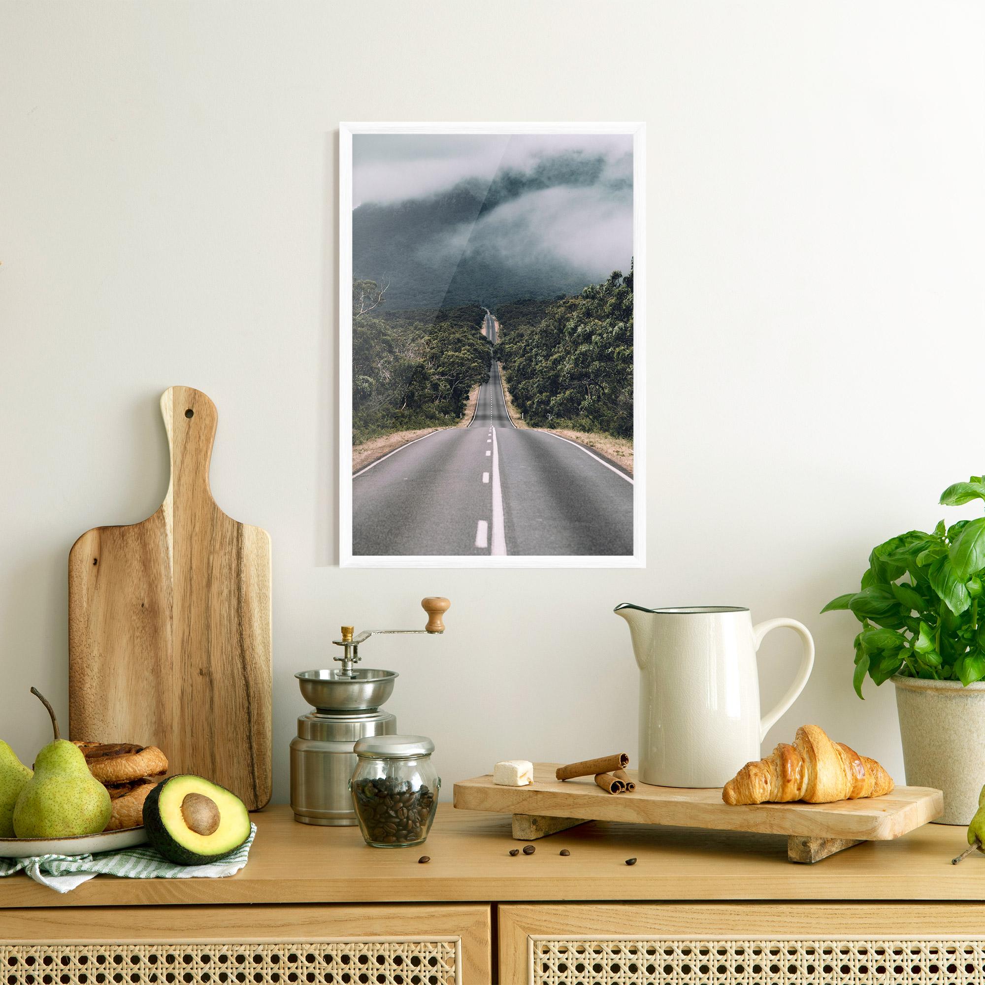 Plakat w Ramie Forest Driving Road mockup 8