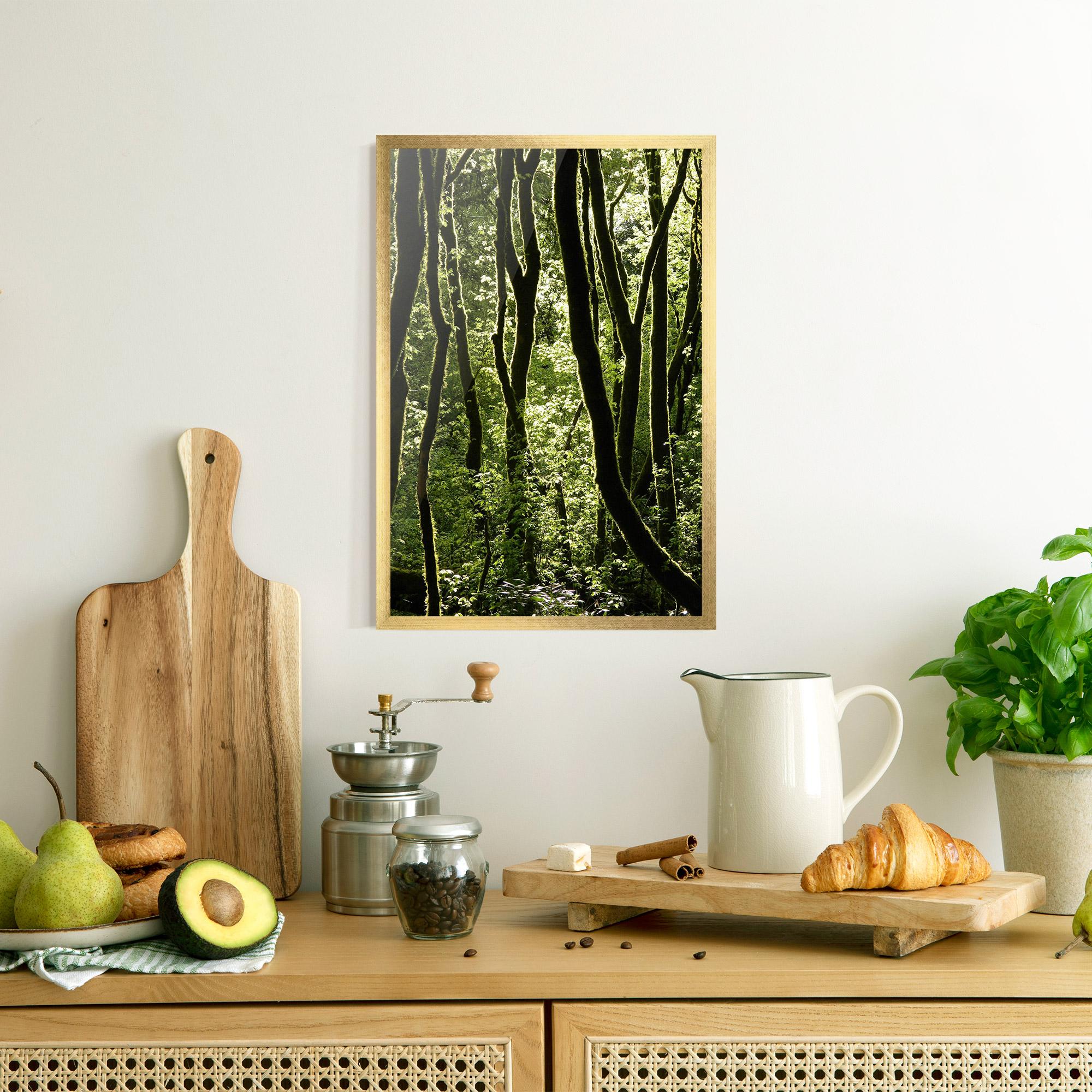 Plakat w Ramie Forest Black Trees mockup 8