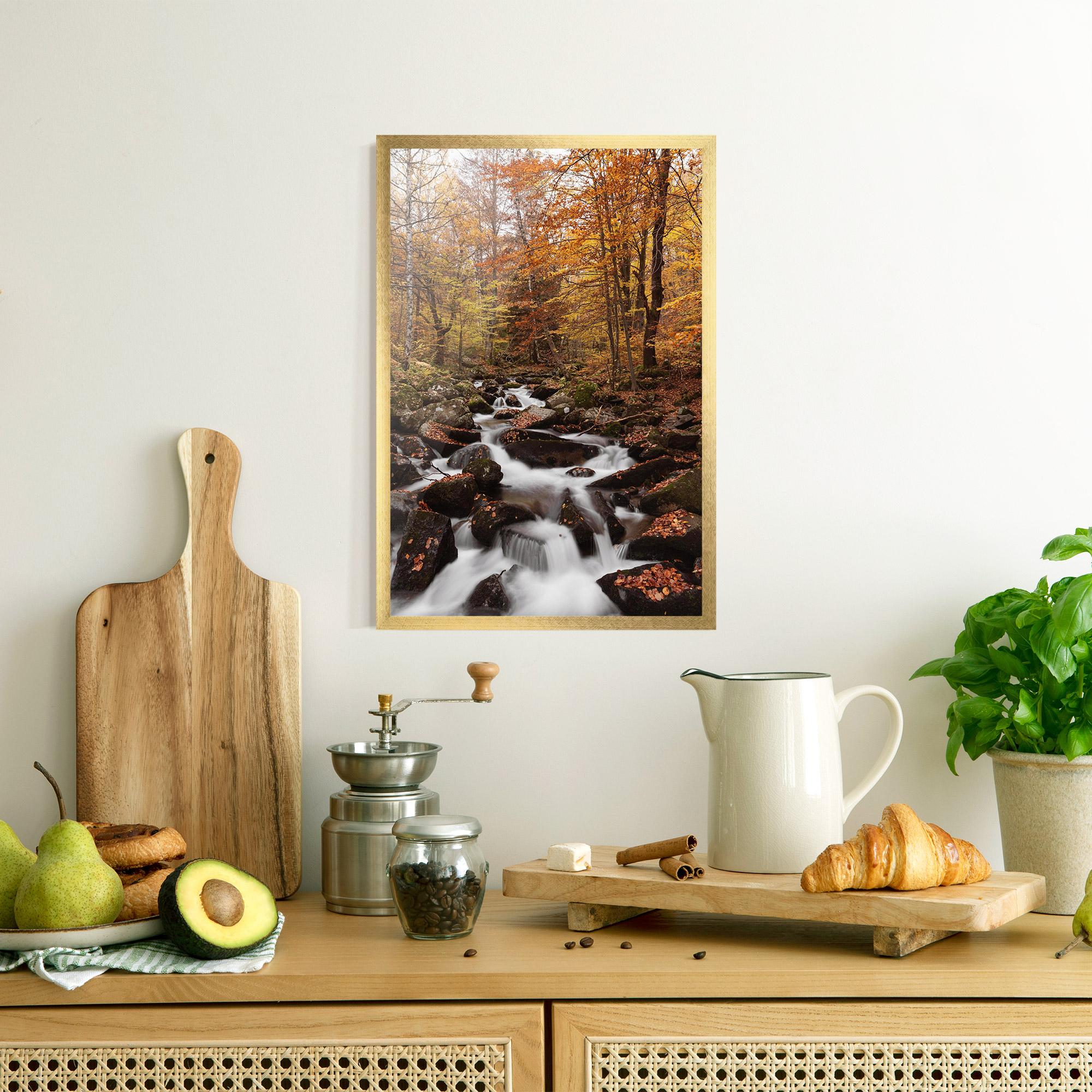 Plakat w Ramie River Forest View mockup 8