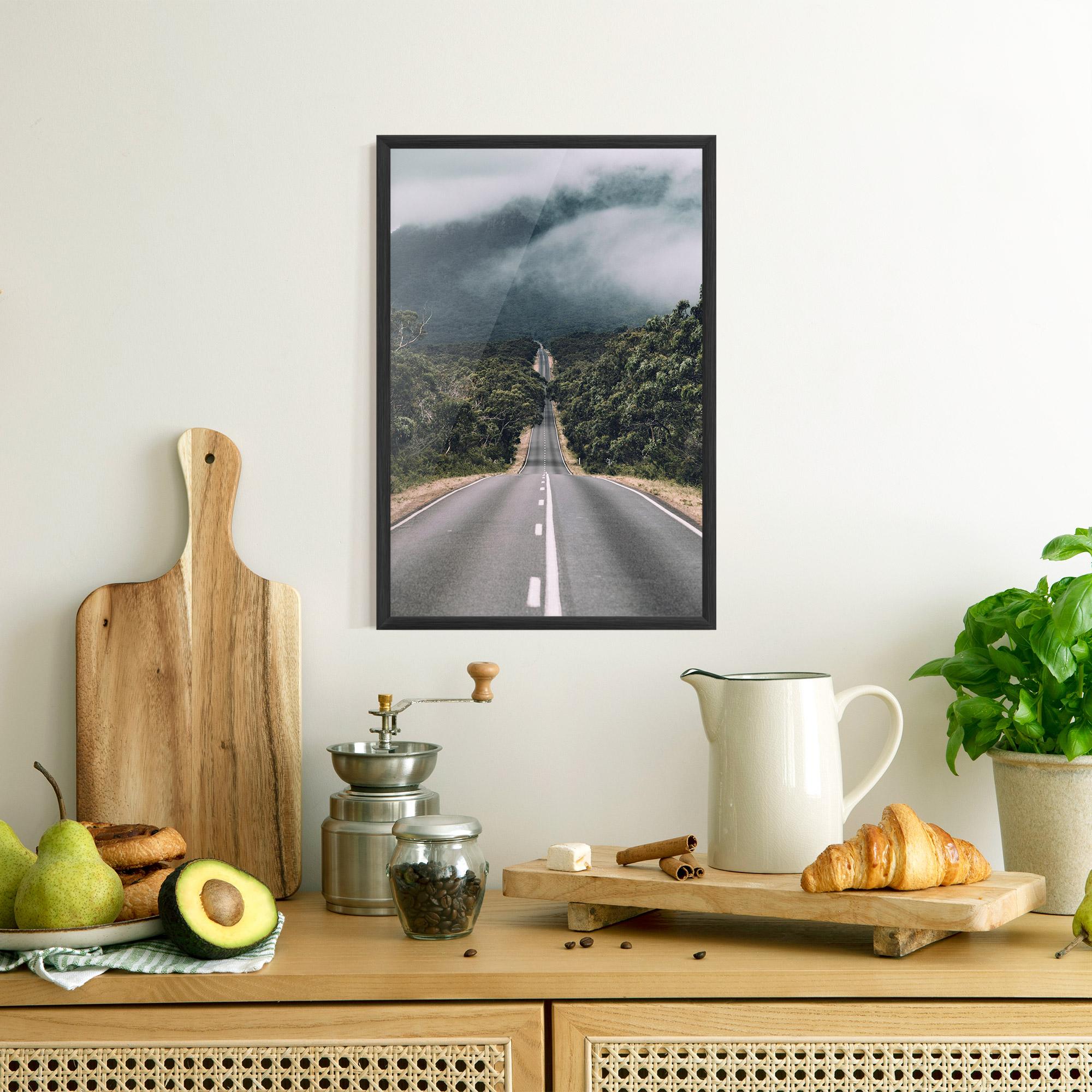 Plakat w Ramie Forest Driving Road mockup 8