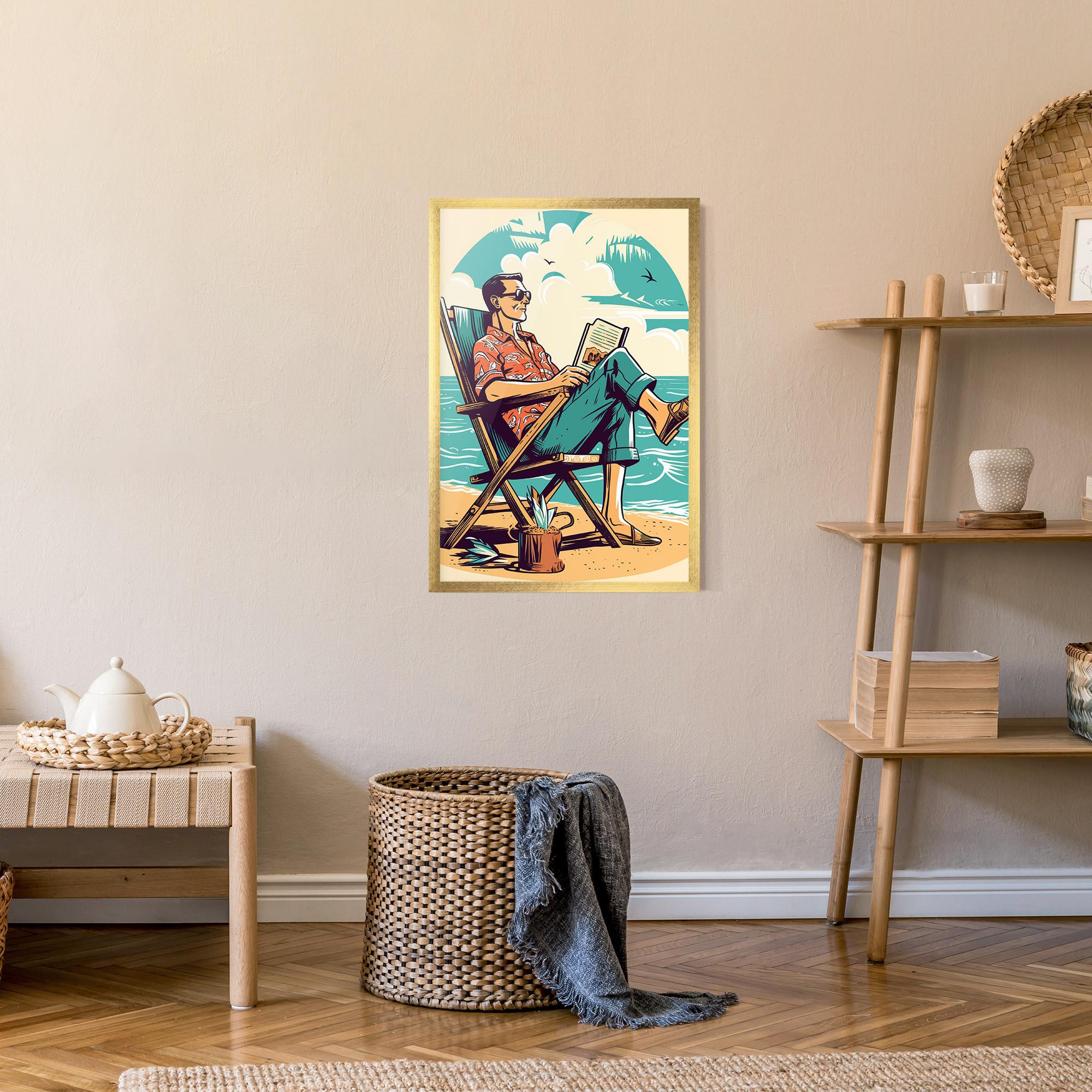 Plakat w Ramie Beach Relax mockup 9