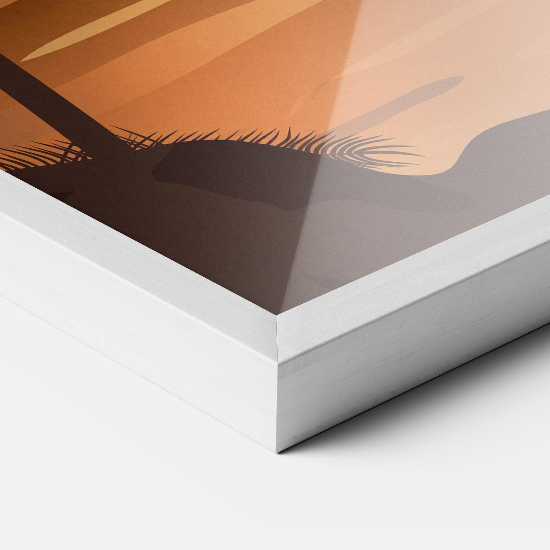 Plakat w Ramie Sunset Beach 01 mockup 3