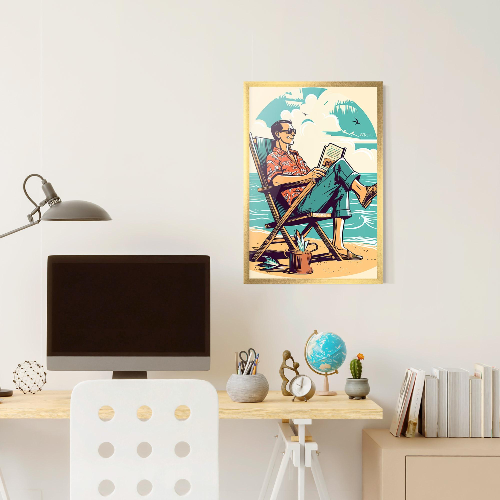 Plakat w Ramie Beach Relax mockup 6