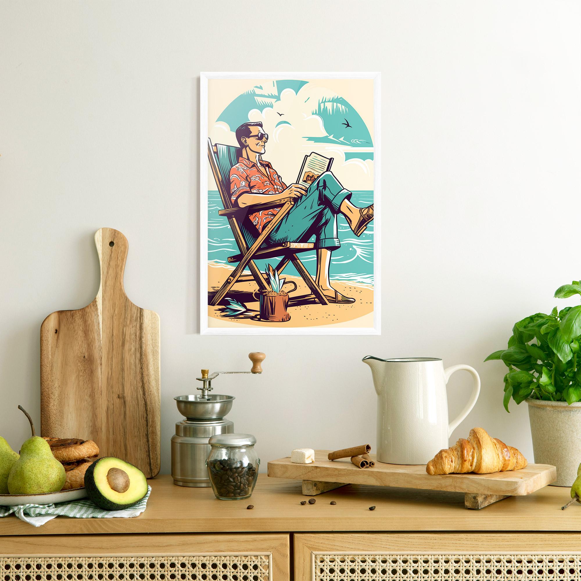 Plakat w Ramie Beach Relax mockup 8