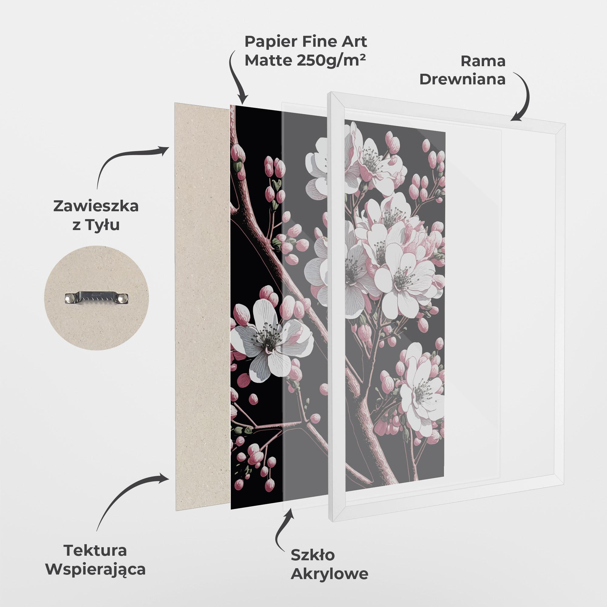 Plakat w Ramie Spring Flowers mockup 1