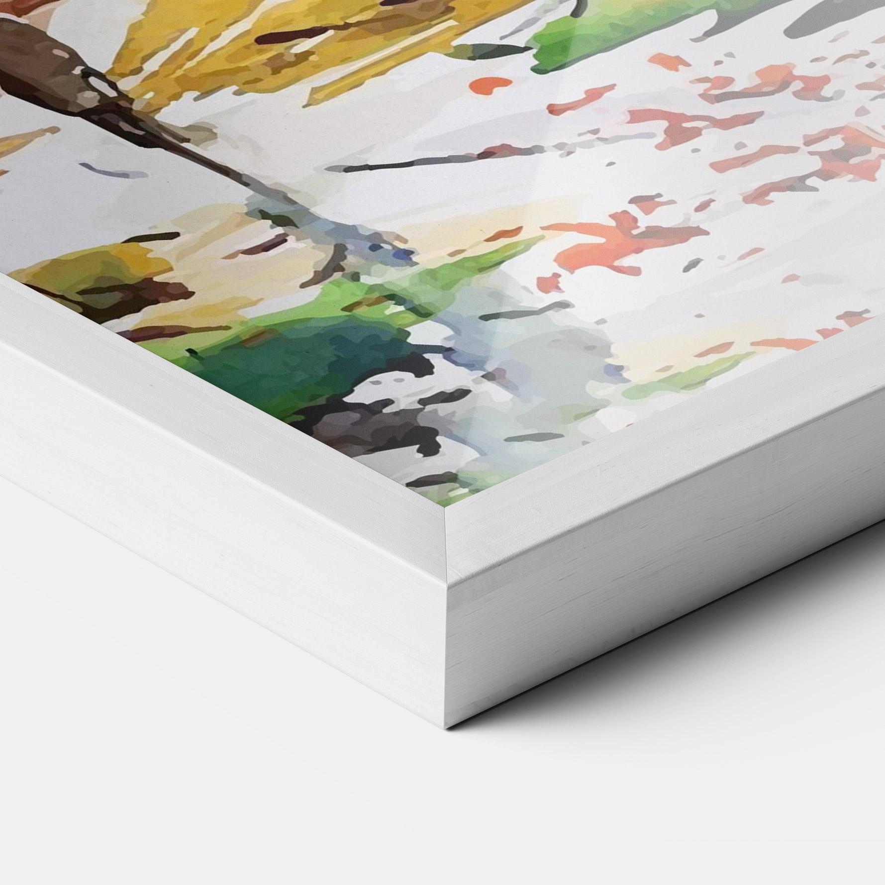 Plakat w Ramie Watercolor Spring Tree mockup 3